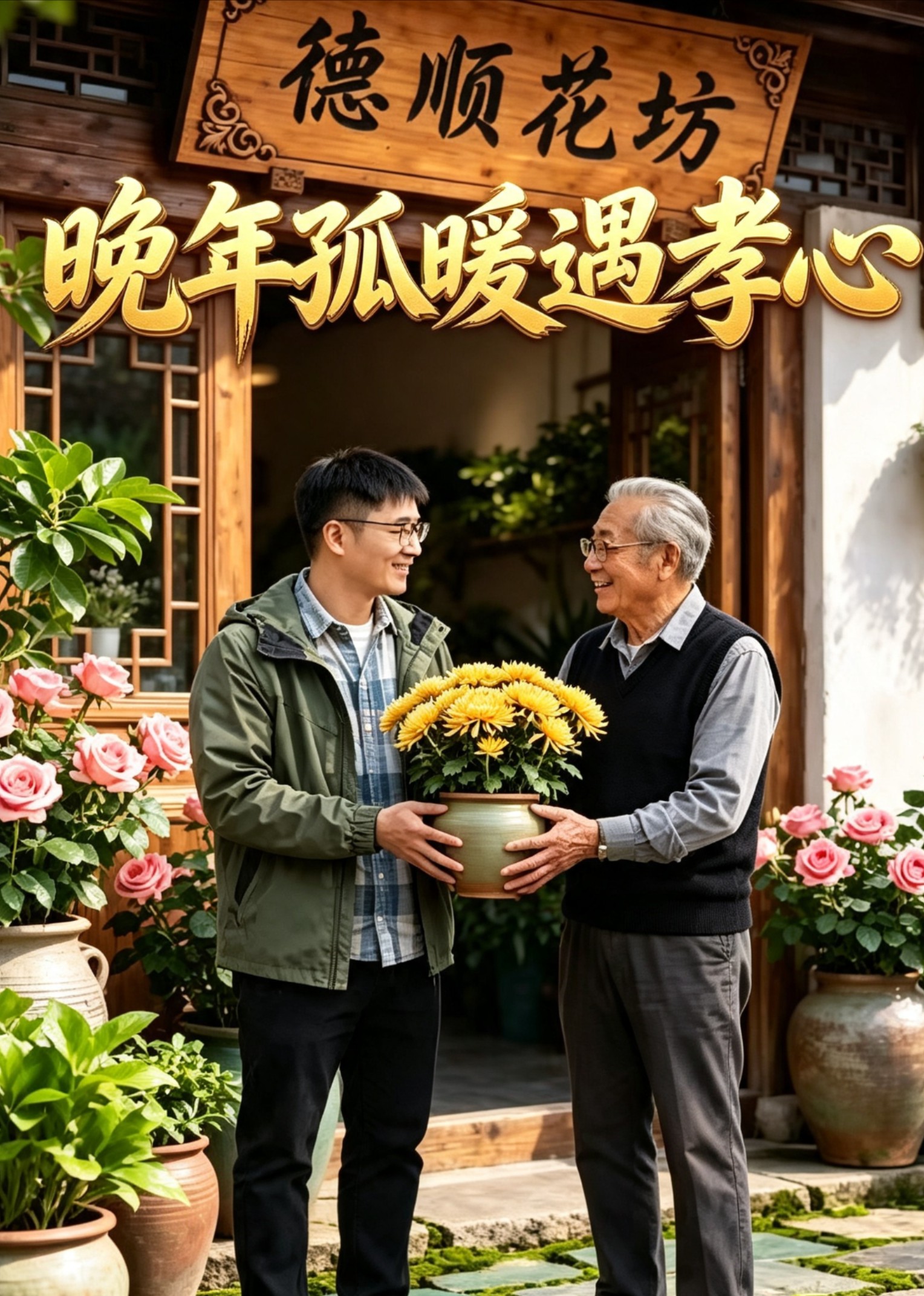 晚年孤暖遇孝心