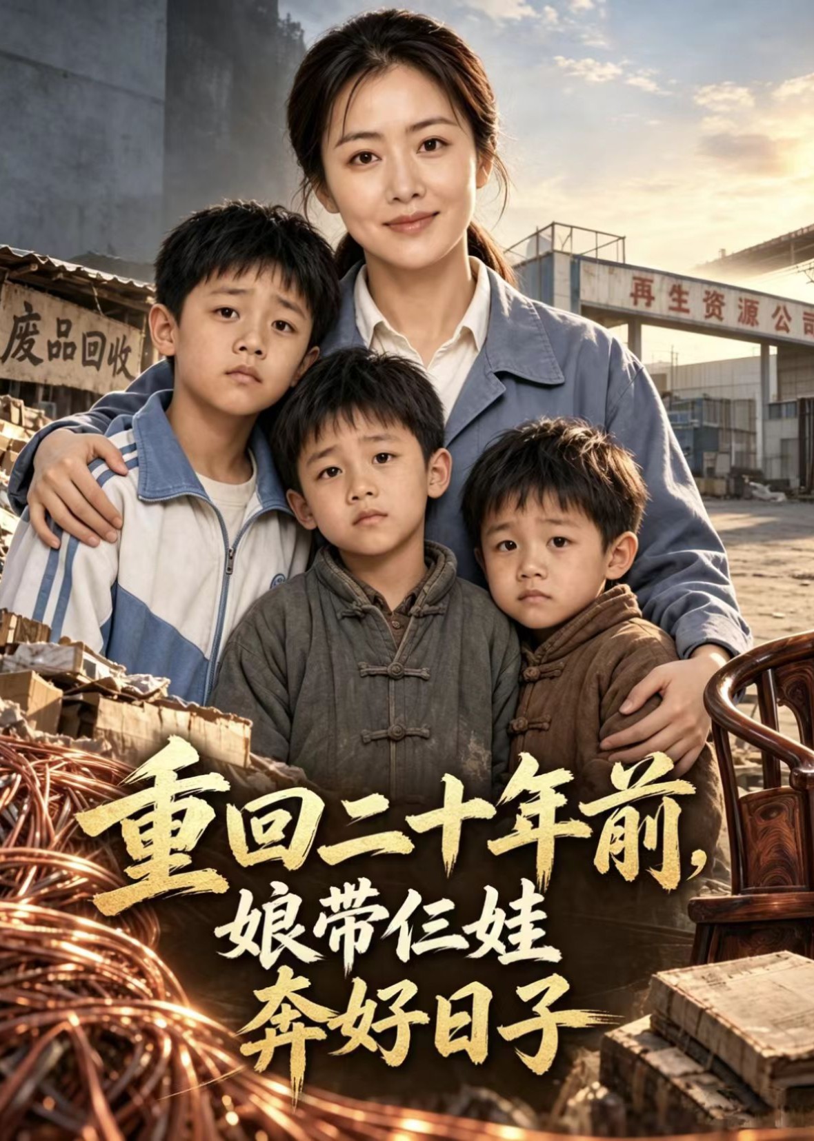 重回二十年前，娘带仨娃奔好日子封面图