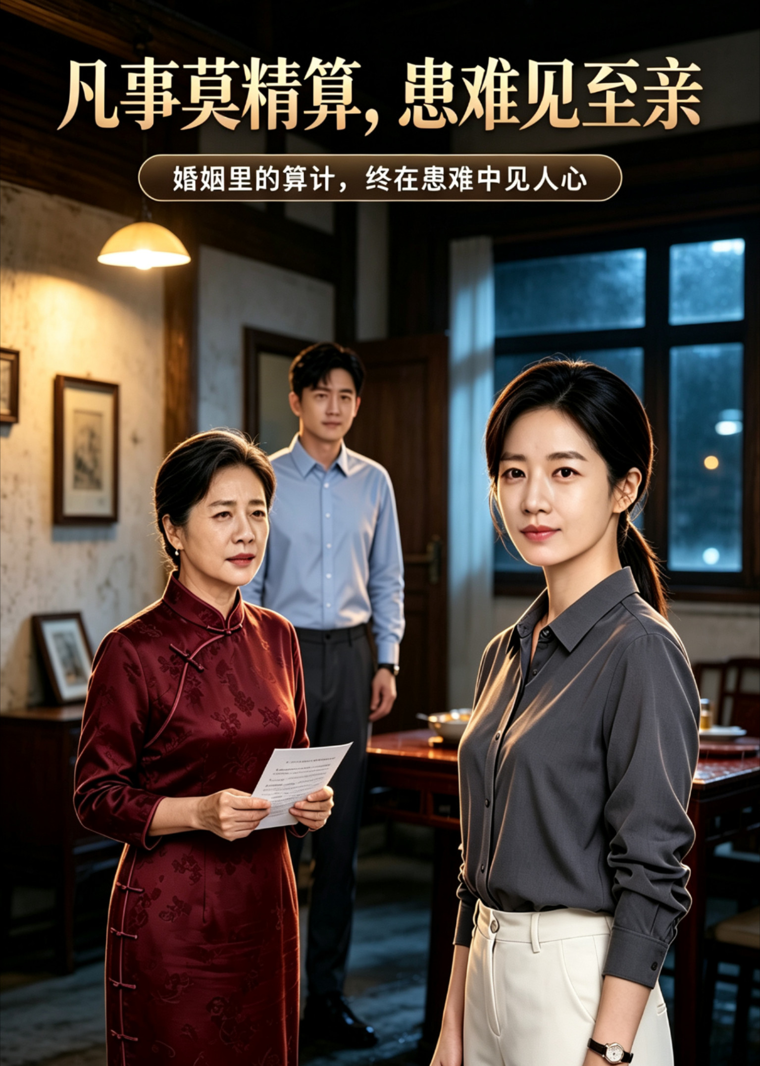 凡事莫精算，患难见至亲封面图