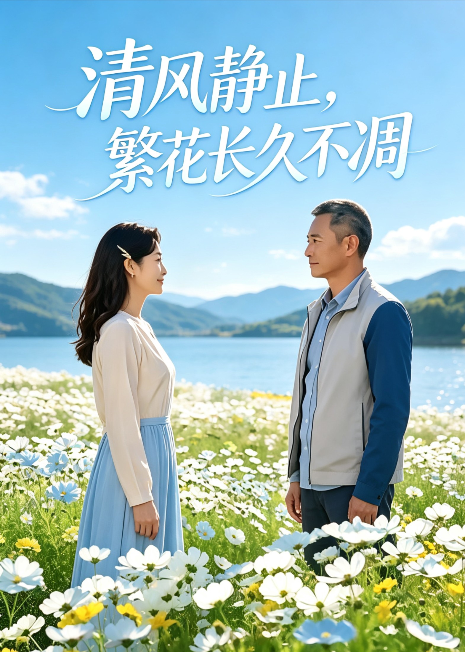清风静止，繁花长久不凋