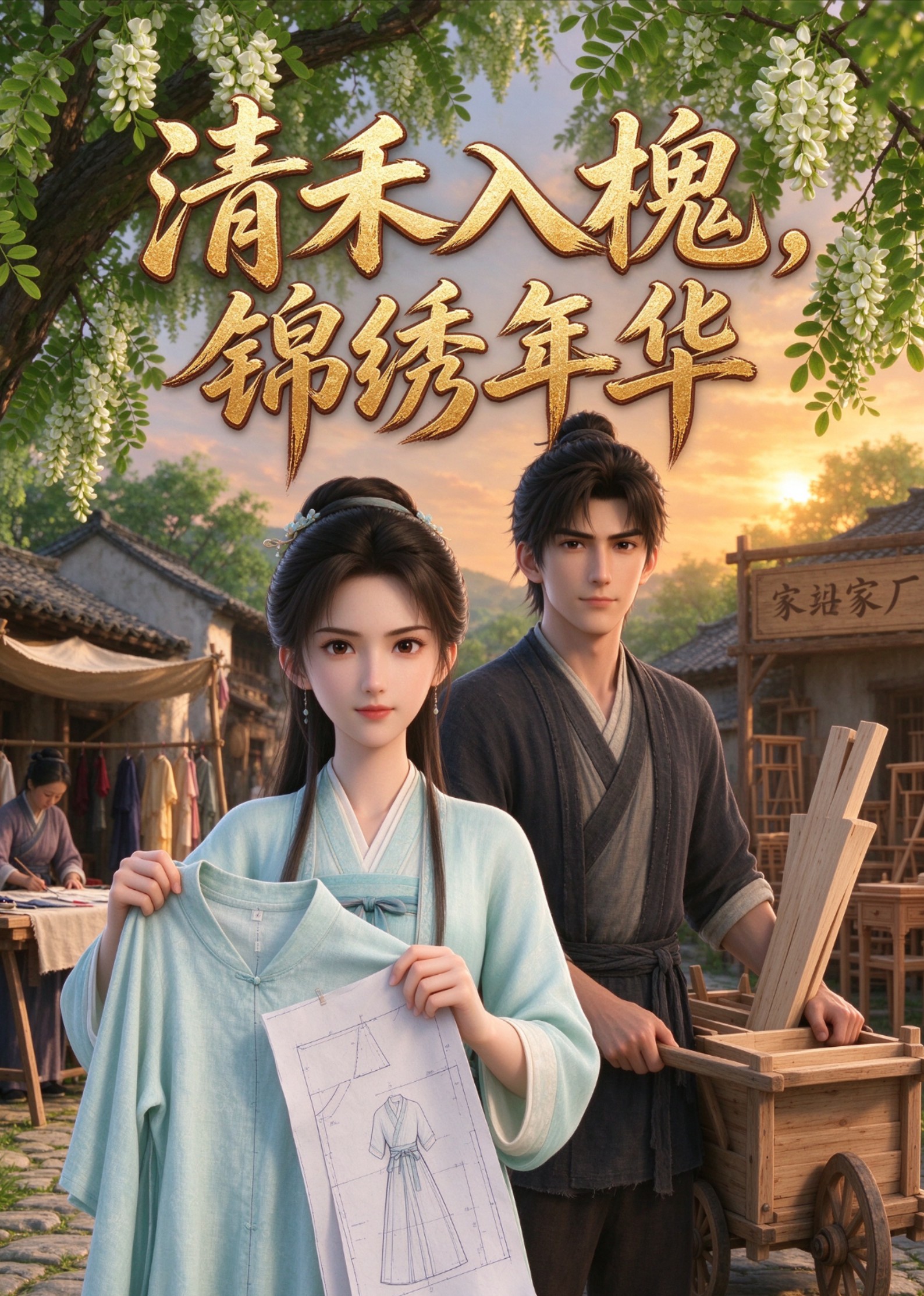 清禾入槐，锦绣年华封面图