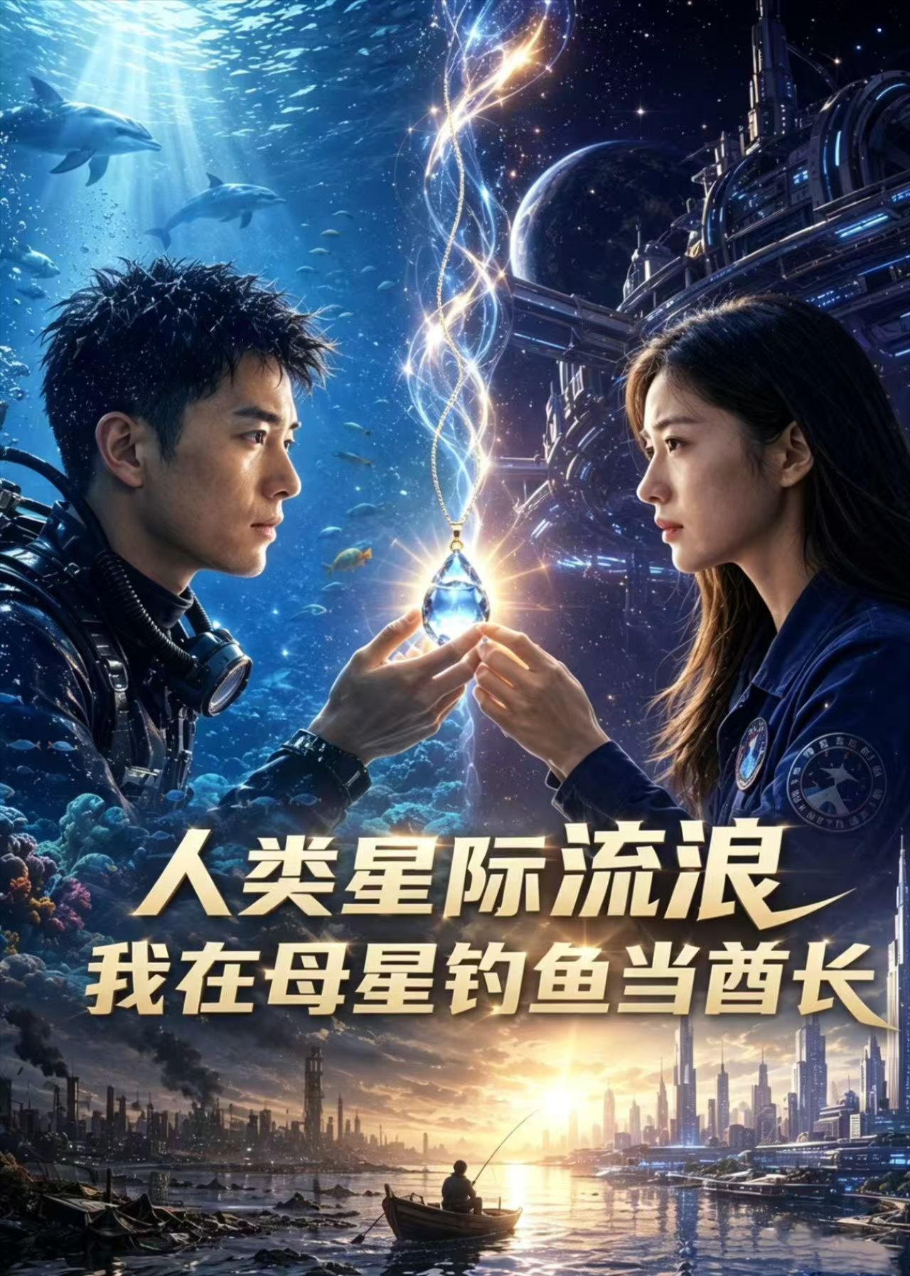 人类星际流浪，我在母星钓鱼当酋长封面图