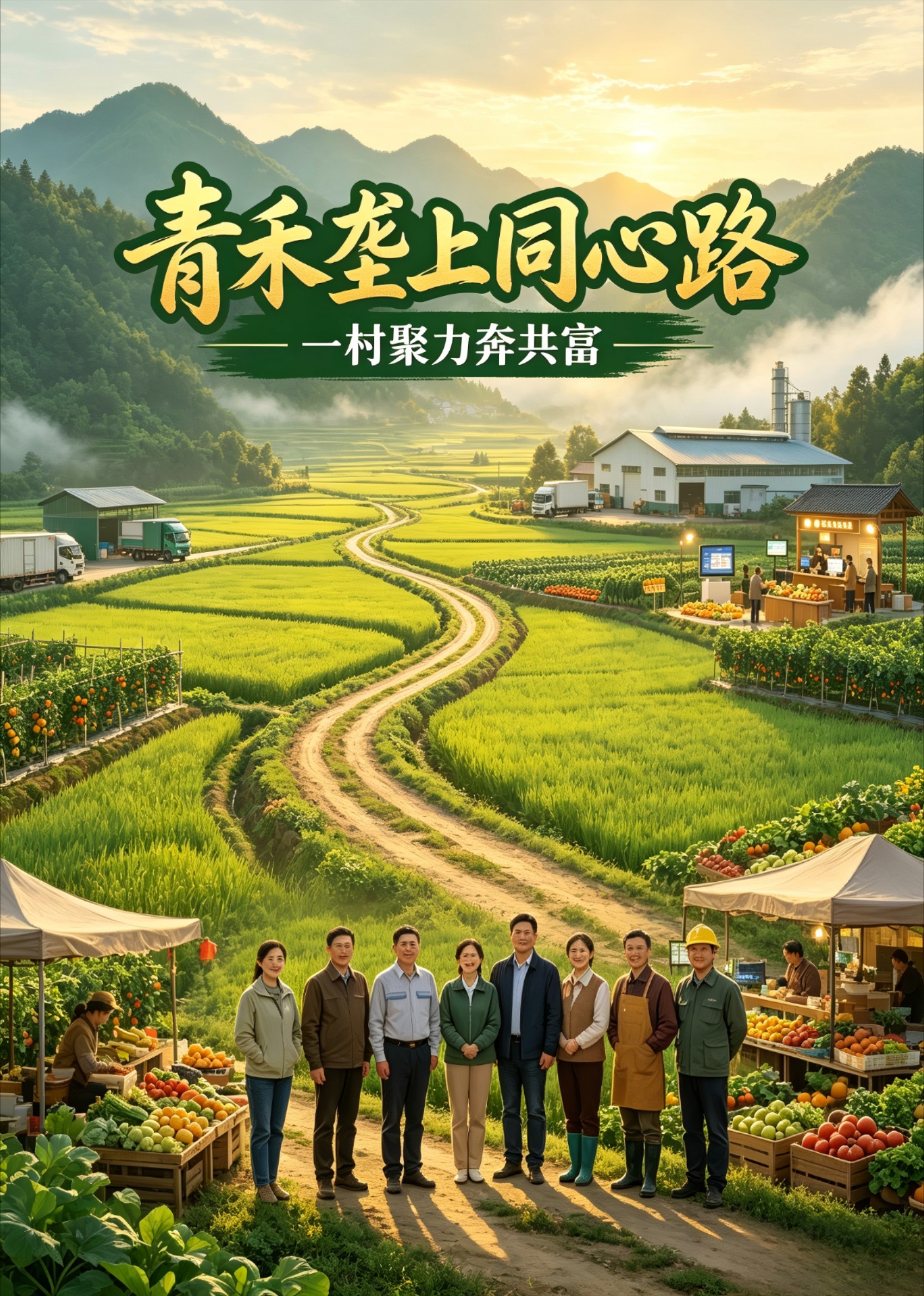 青禾垄上同心路
