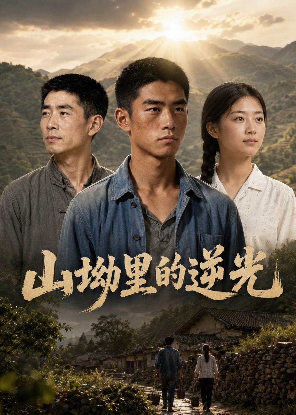 山坳里的逆光