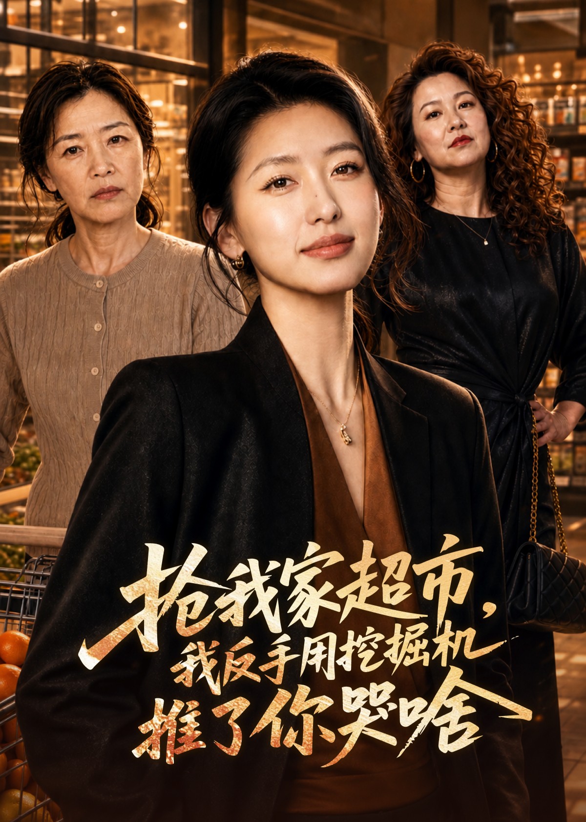 抢我家超市，我反手用挖掘机推了你哭啥？