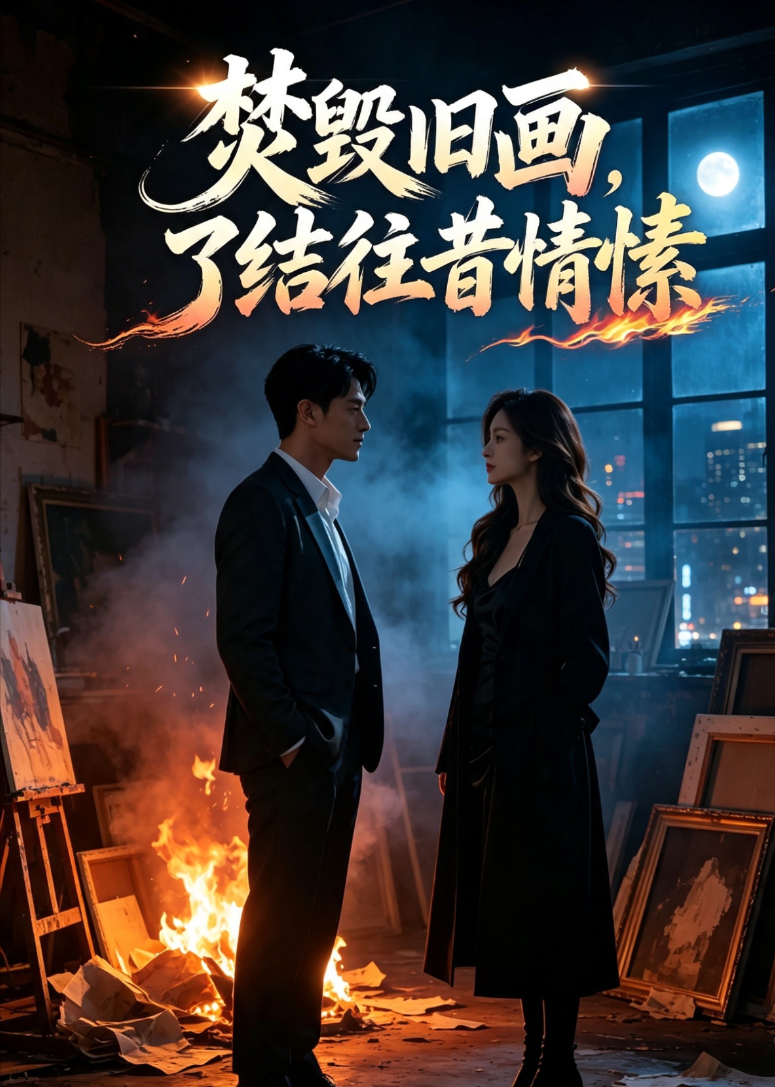 焚毁旧画，了结往昔情愫