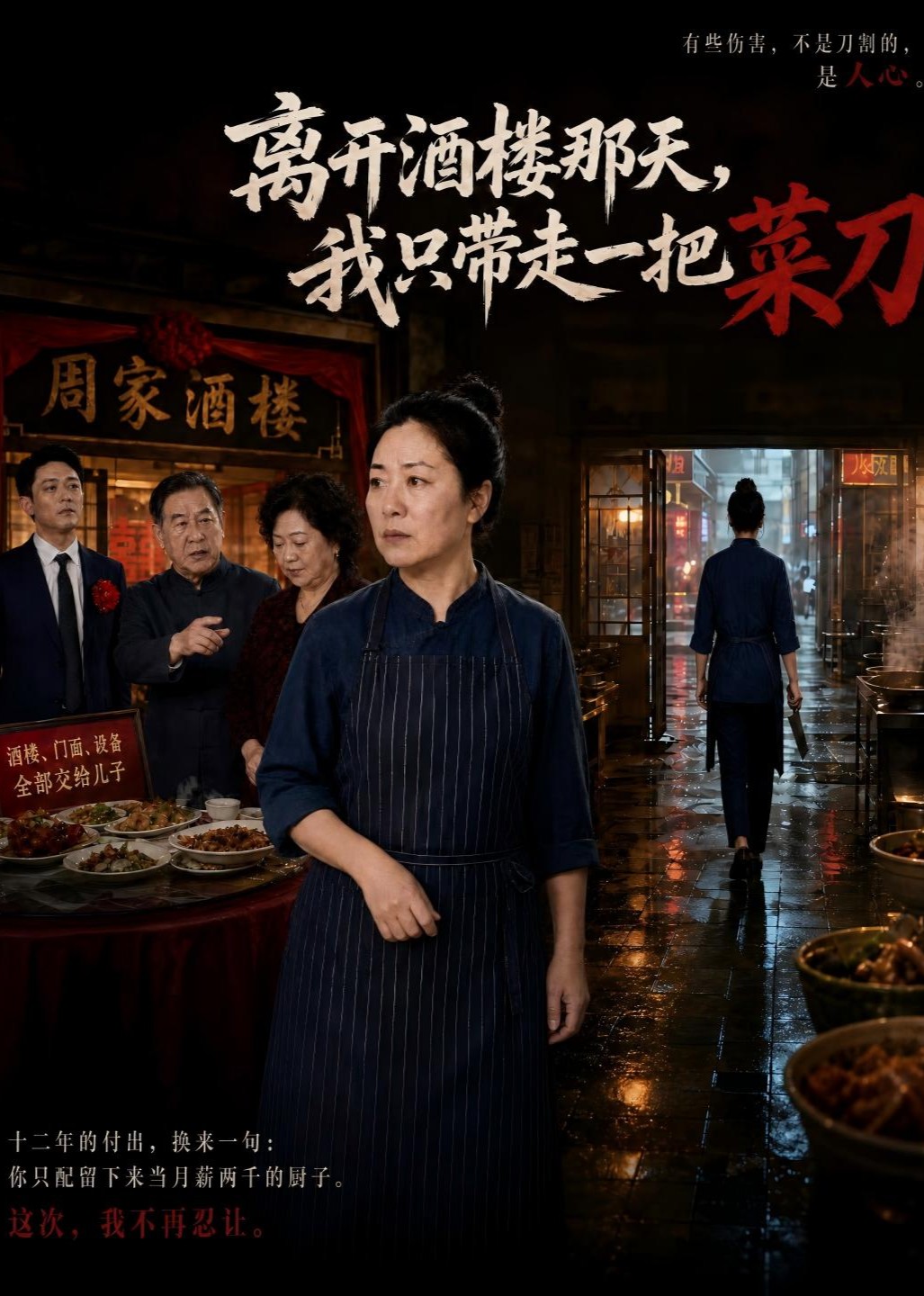 离开酒楼那天，我只带走一把菜刀