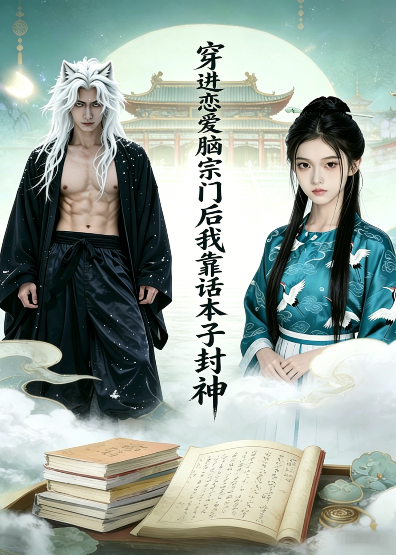 穿进恋爱脑宗门后我靠话本子封神封面图