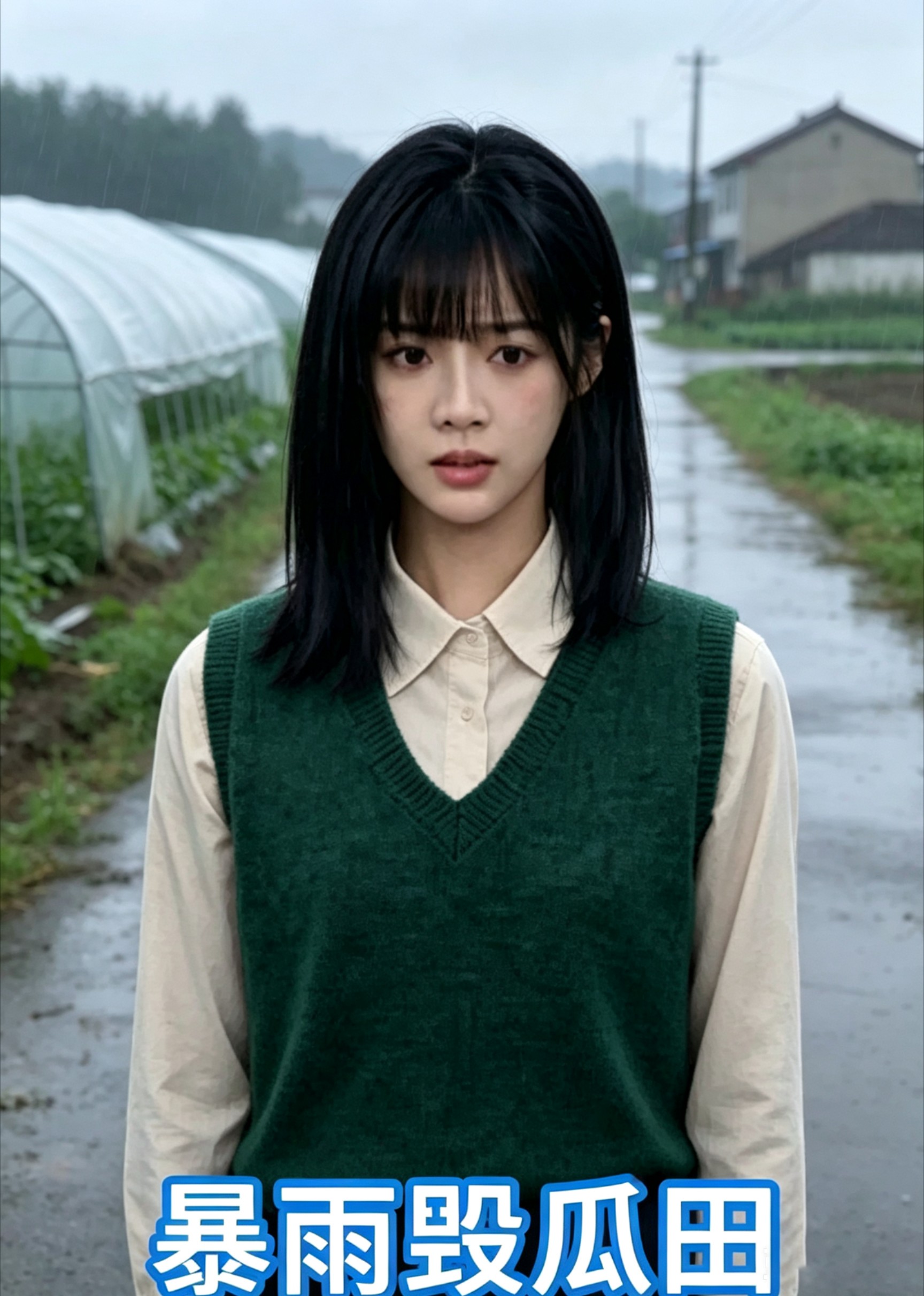 暴雨毁瓜田
