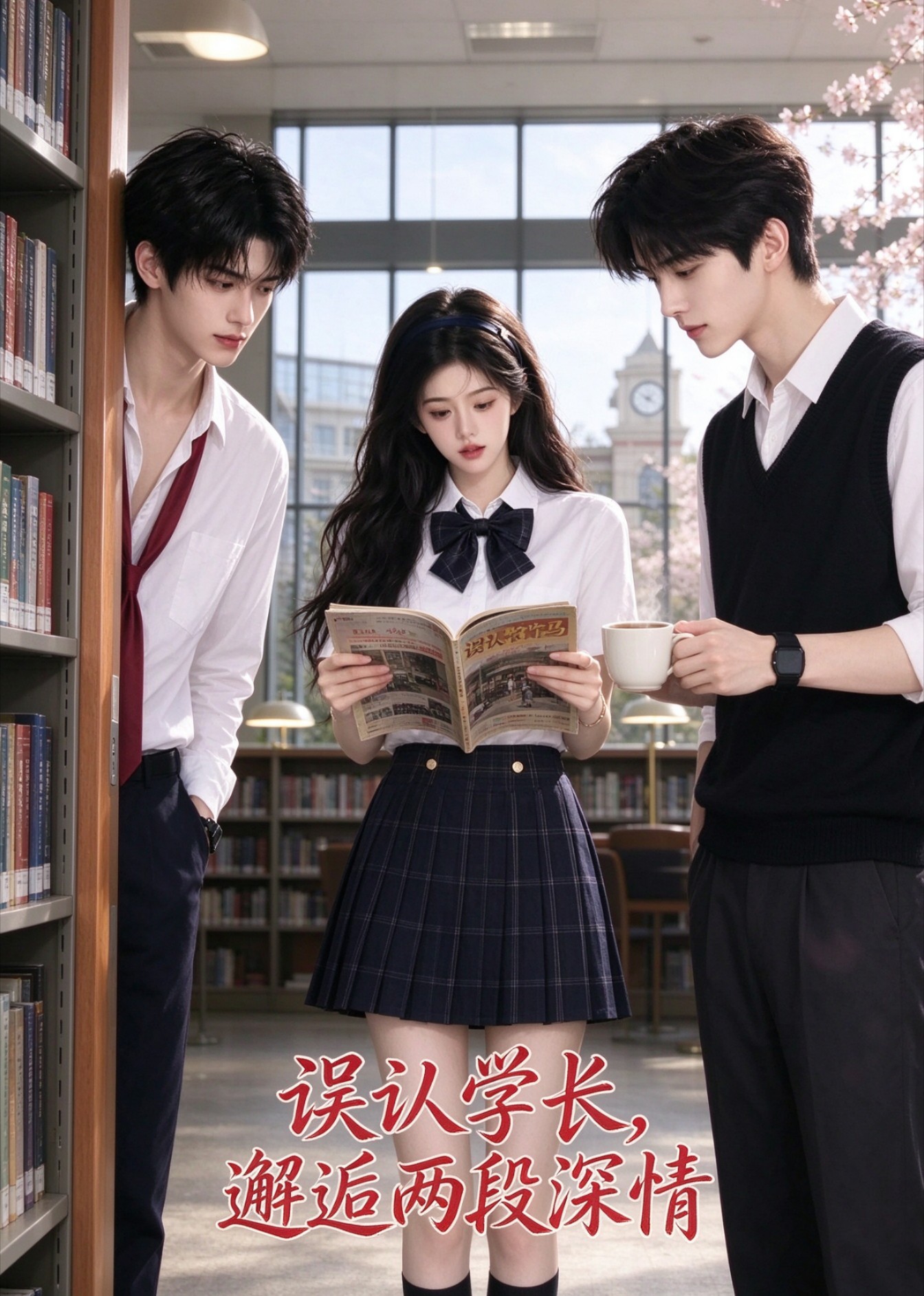 误认学长，邂逅两段深情封面图