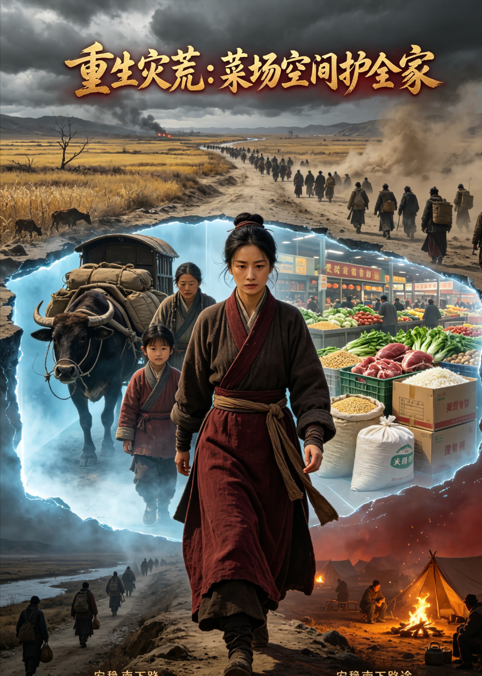 《重生灾荒：菜场空间护全家》封面图