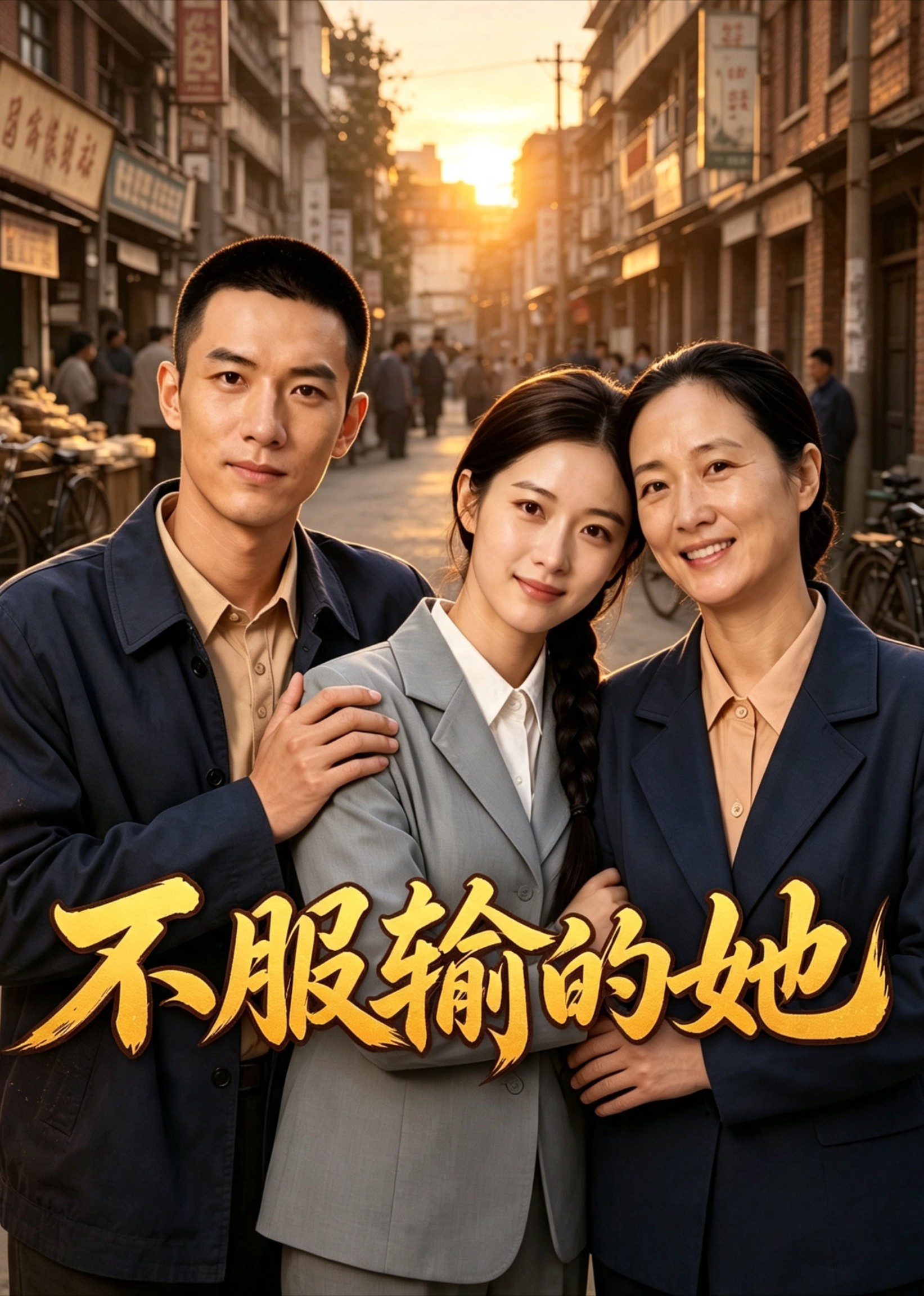 不服输的她