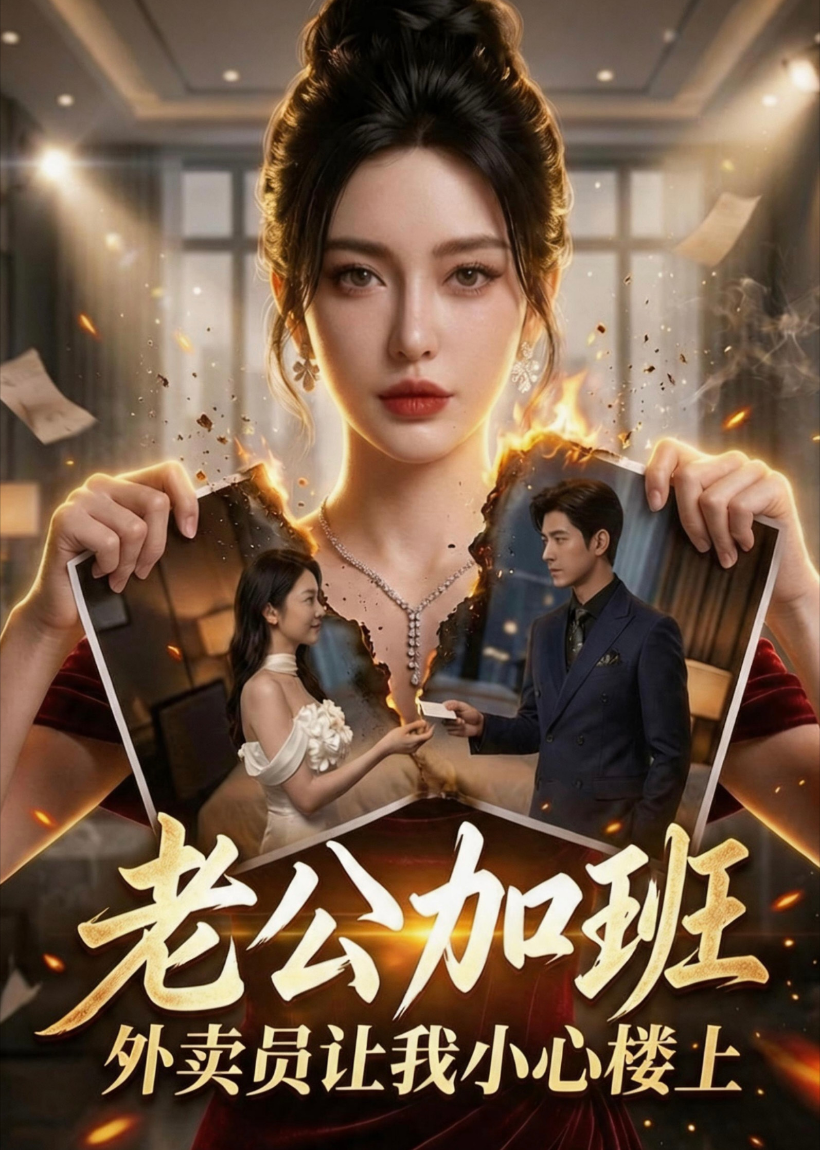 老公加班，外卖员让我小心楼上