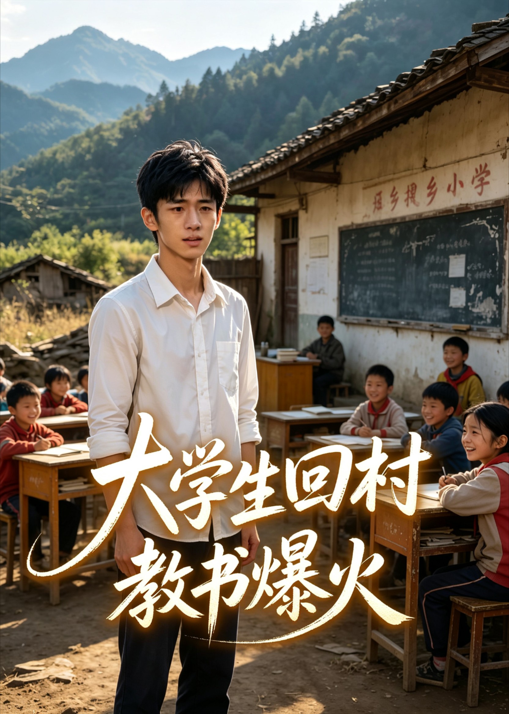 大学生回村教书爆火