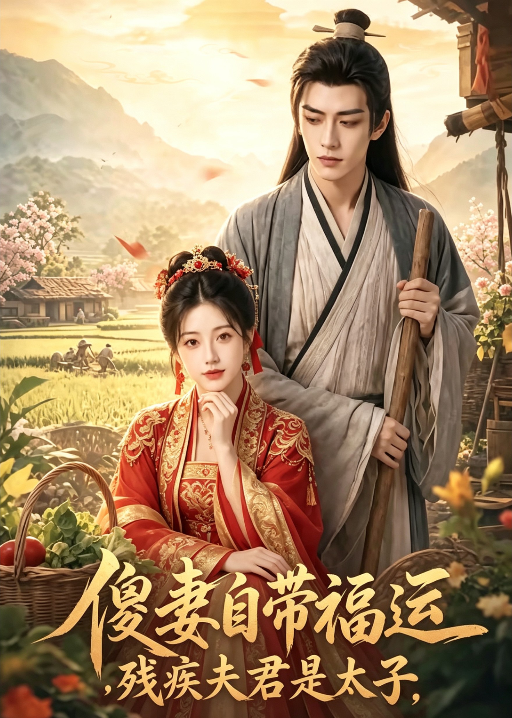 傻妻自带福运，残疾夫君是太子