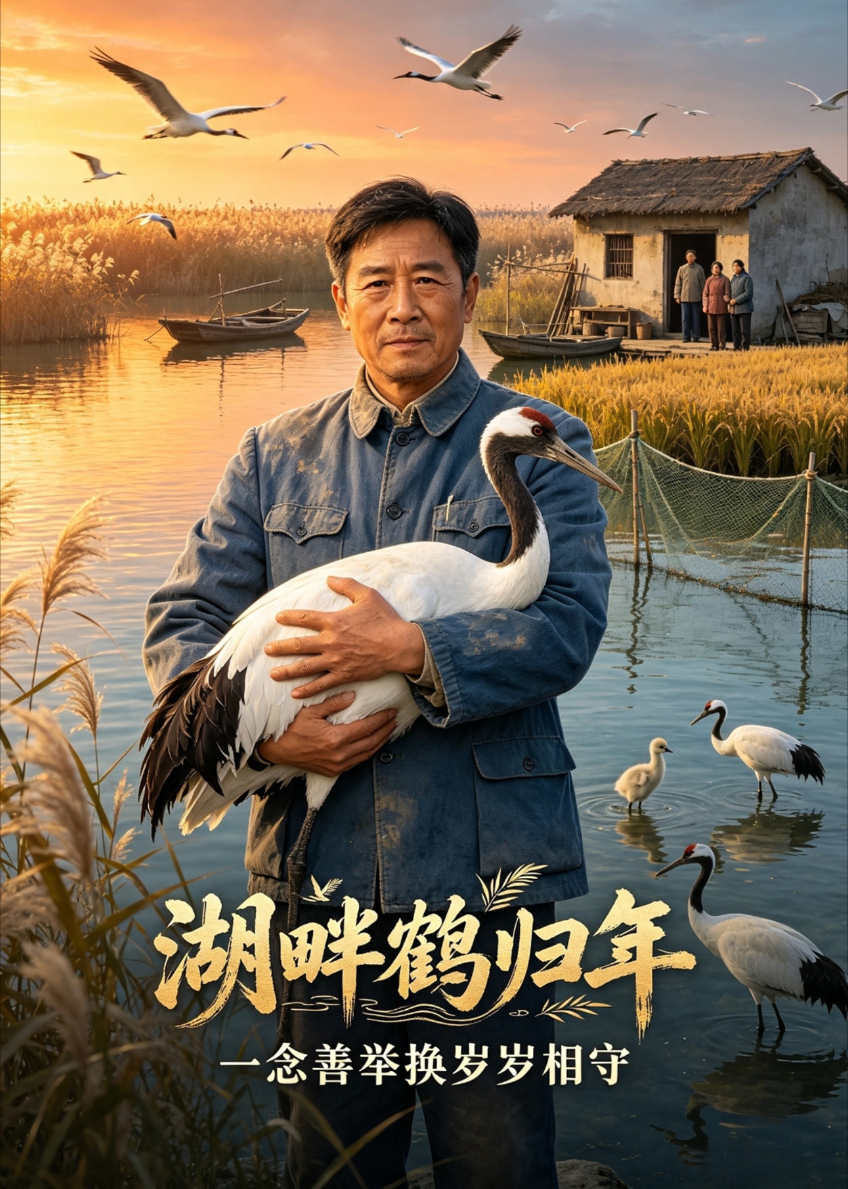 湖畔鹤归年