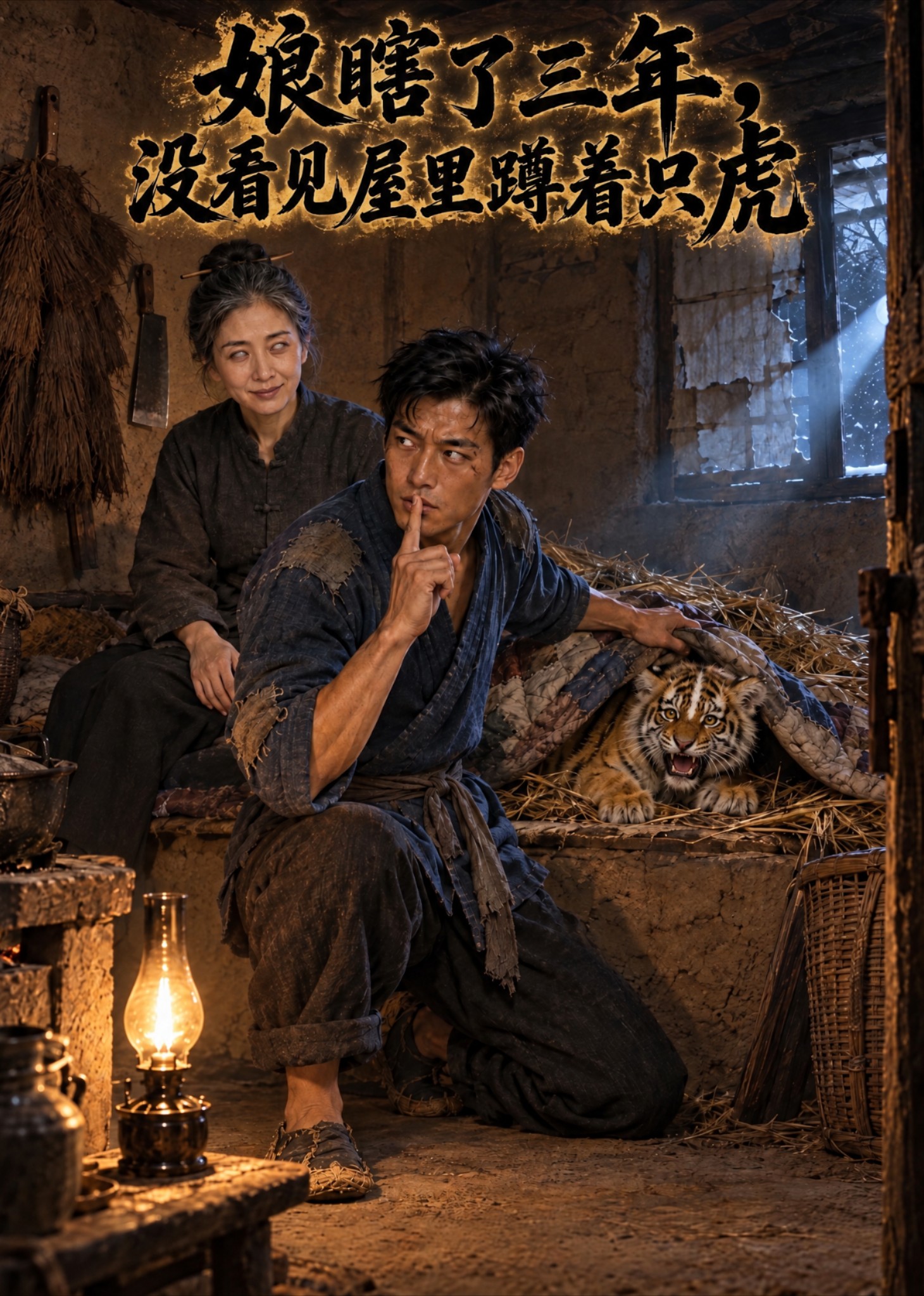 娘瞎了三年，没看见屋里蹲着只虎封面图