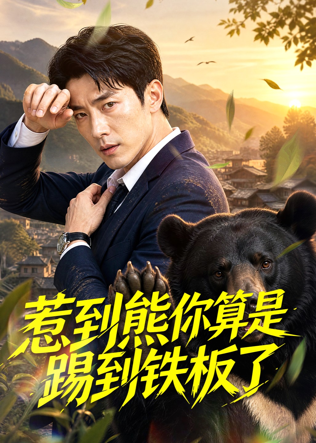 惹到熊，你算是踢到铁板了