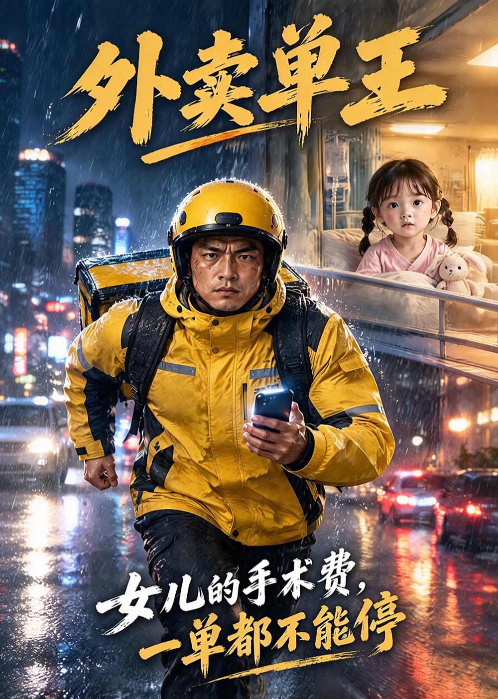 外卖单王，女儿的手术费，一单都不能停封面图