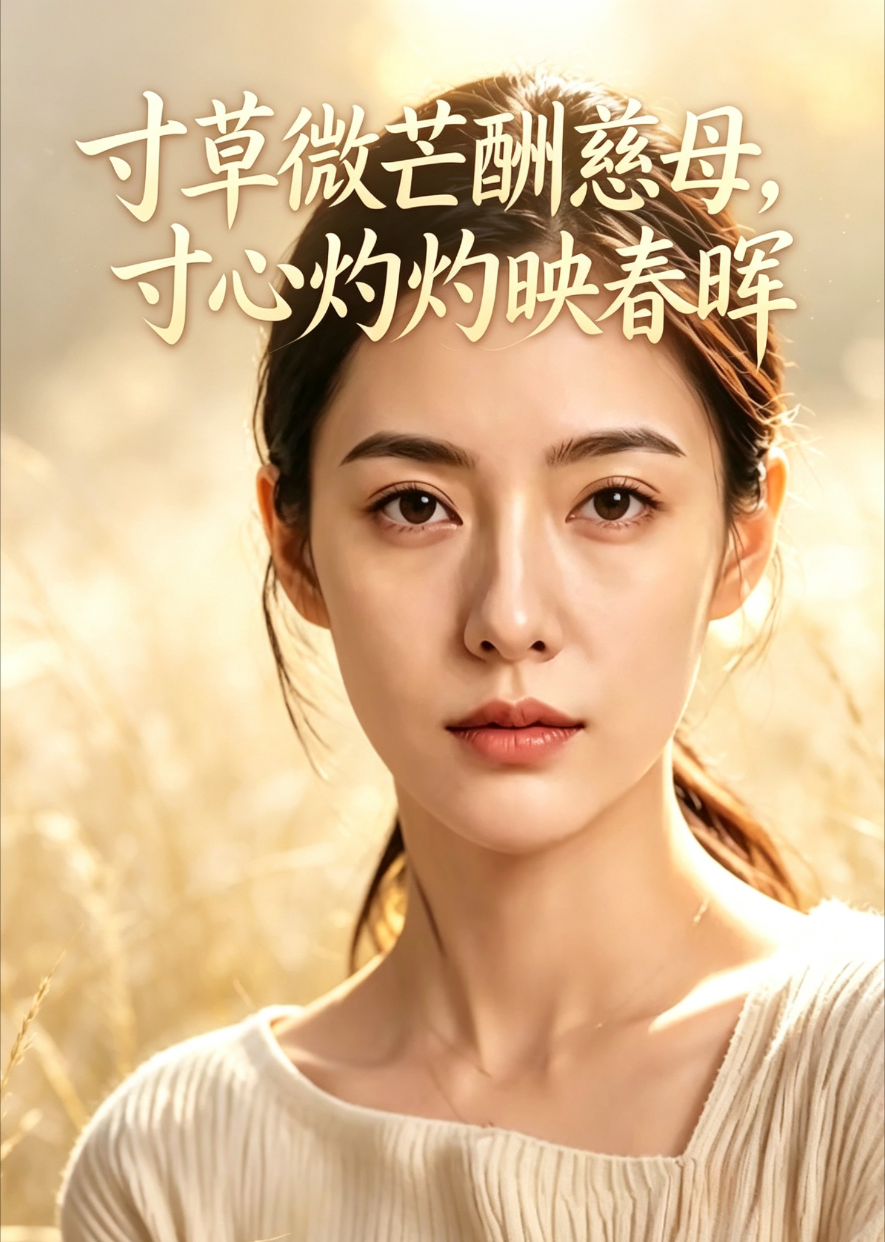 寸草微芒酬慈母，寸心灼灼映春晖