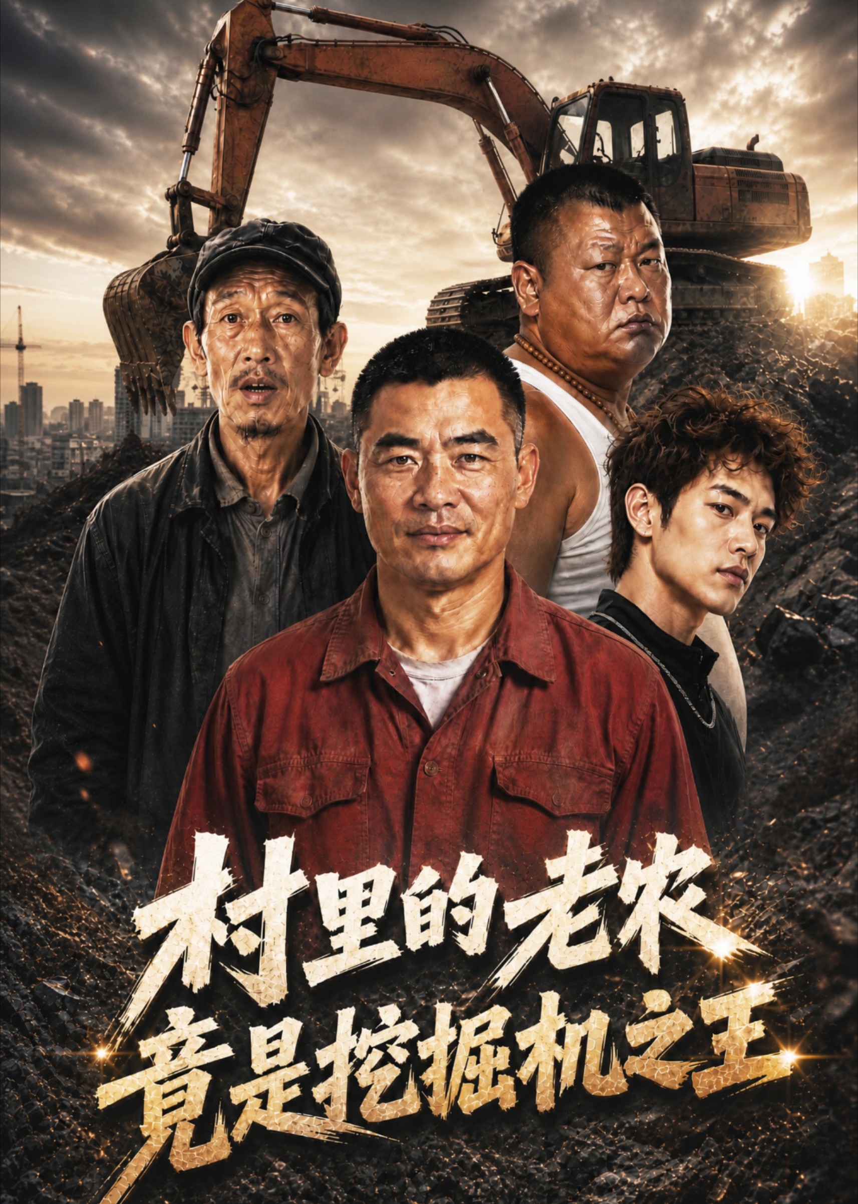 村里的老农竟是挖掘机之王