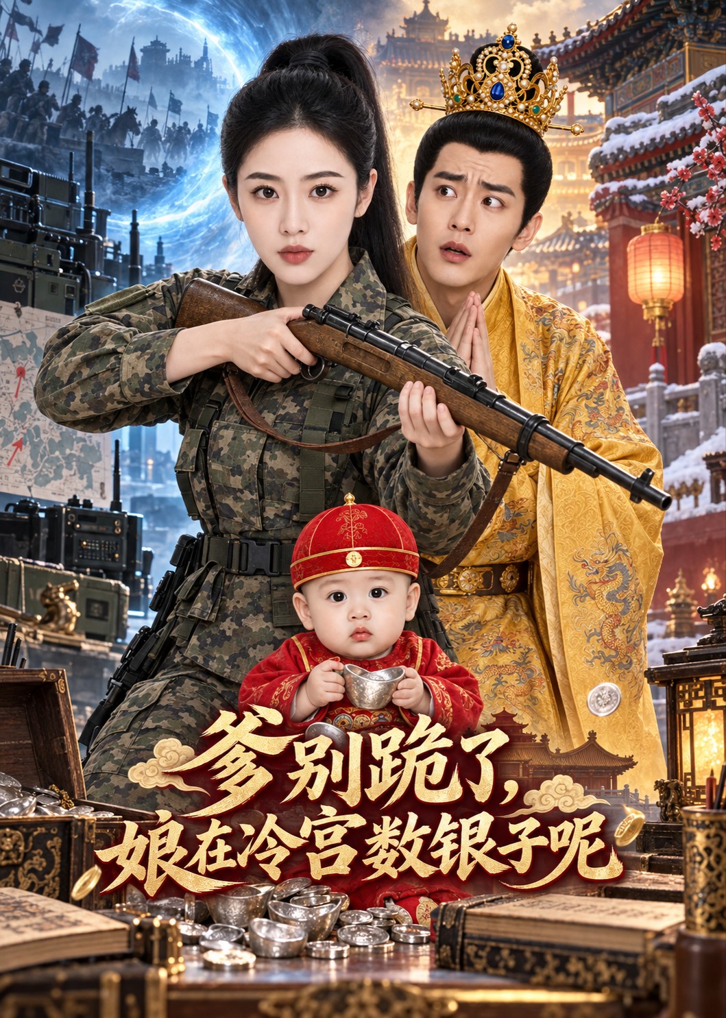 爹别跪了，娘在冷宫数银子呢 海报