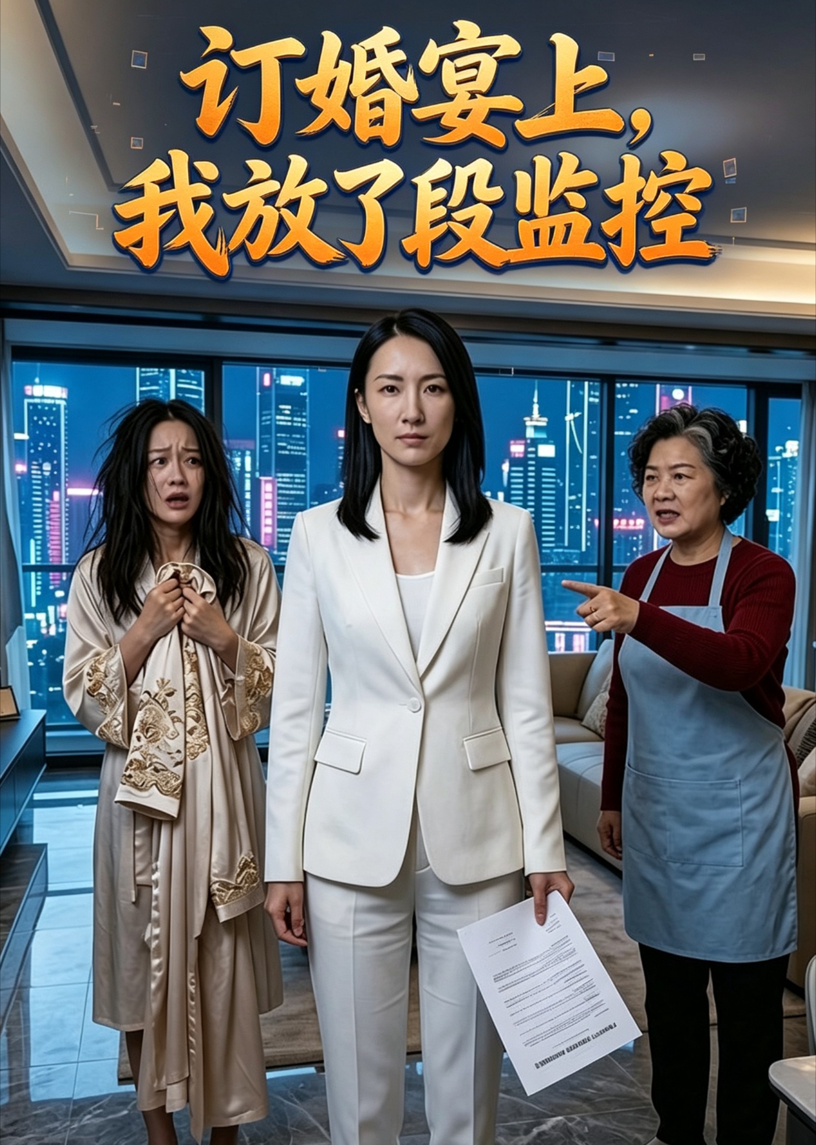 订婚宴上，我放了段监控封面图