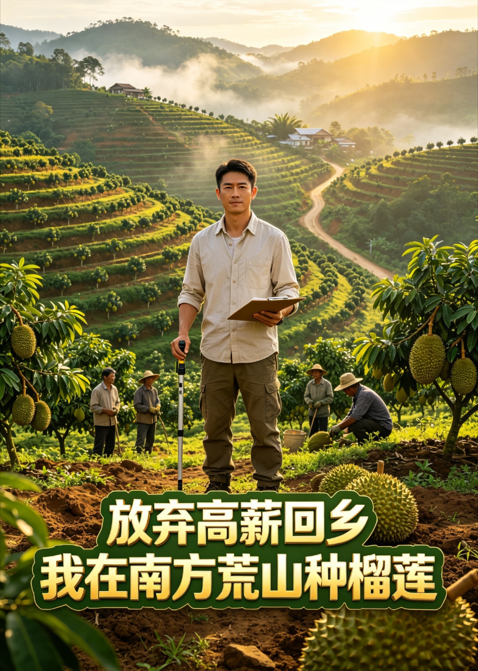 放弃高薪回乡，我在南方荒山种榴莲