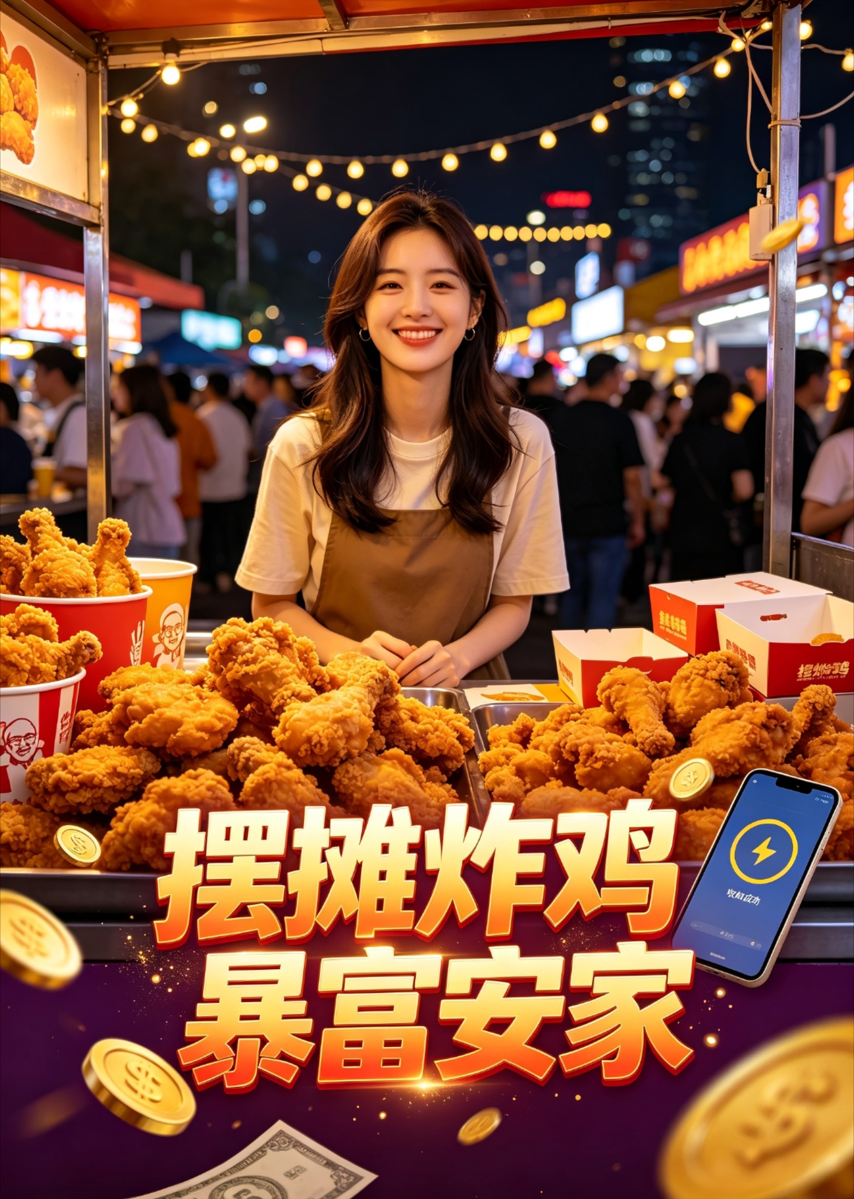 摆摊炸鸡暴富安家
