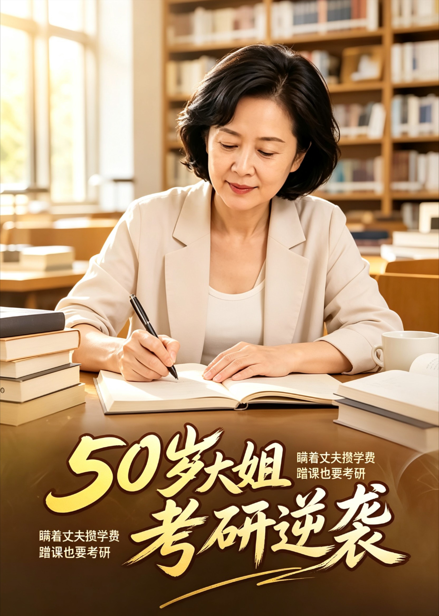 50岁大姐考研逆袭封面图