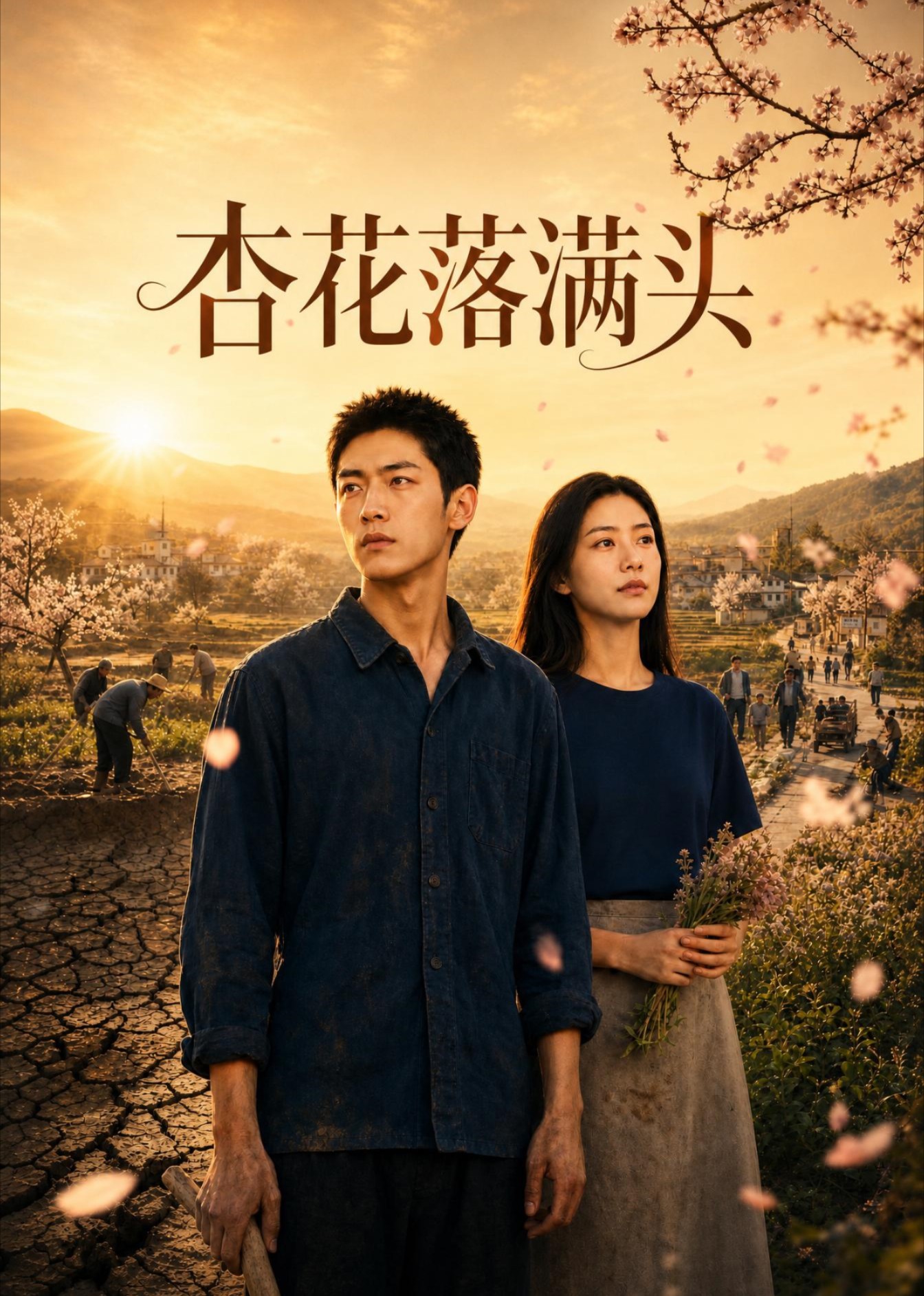 杏花落满头