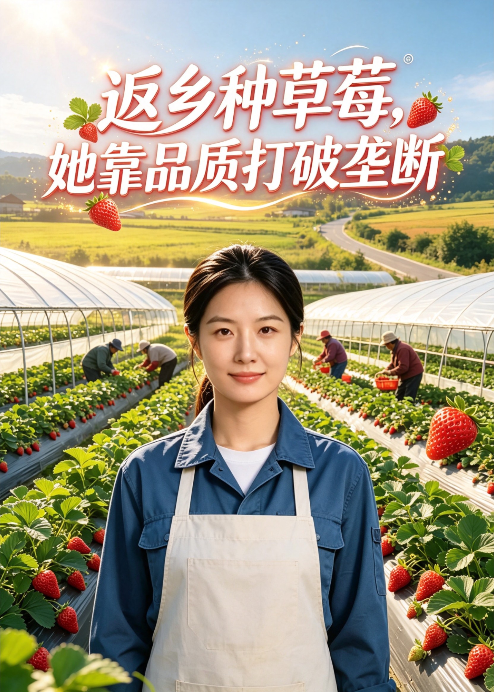 返乡种草莓，她靠品质打破垄断