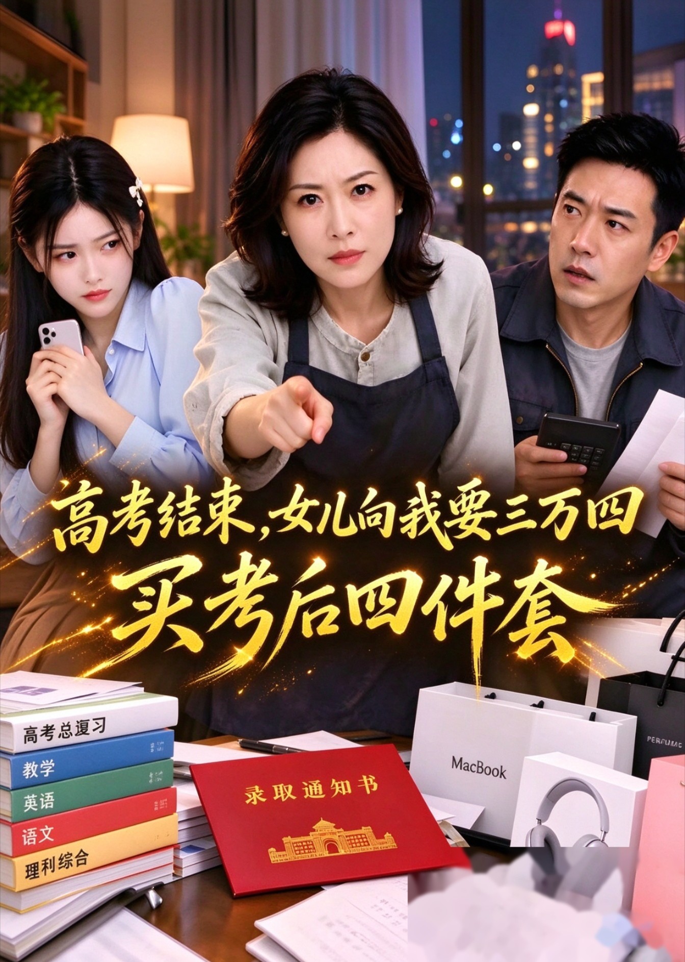 高考结束，女儿向我要三万四买考后四件套封面图