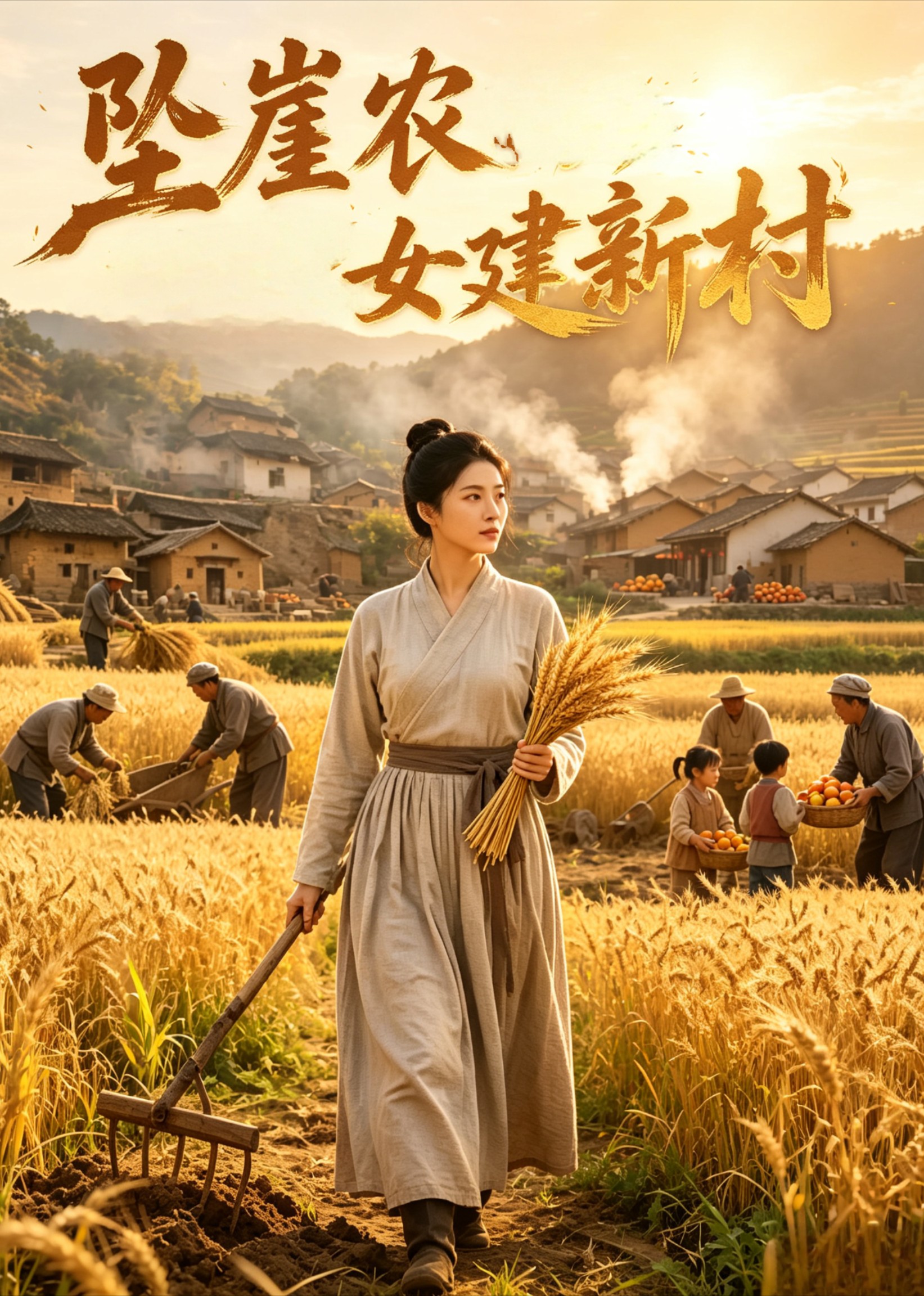 坠崖农女建新村海报