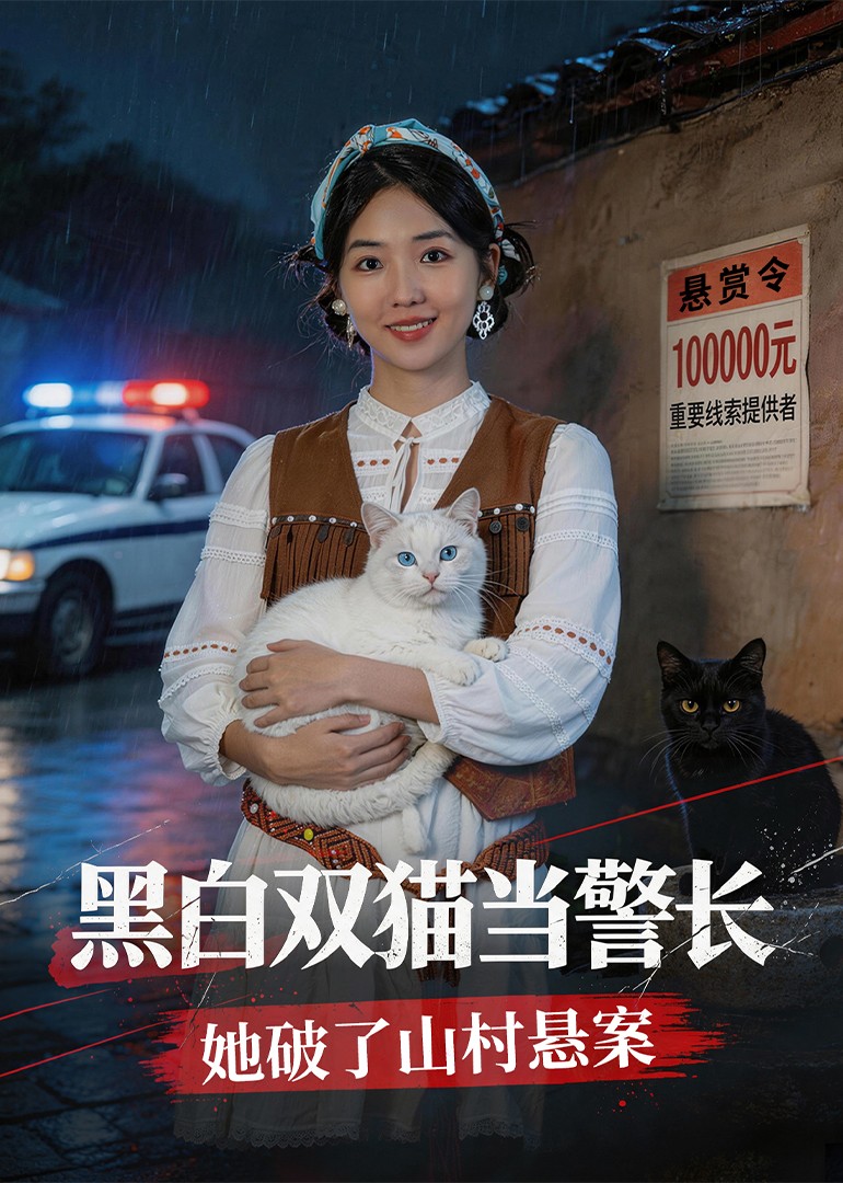 黑白双猫当警长，她破了山村悬案封面图