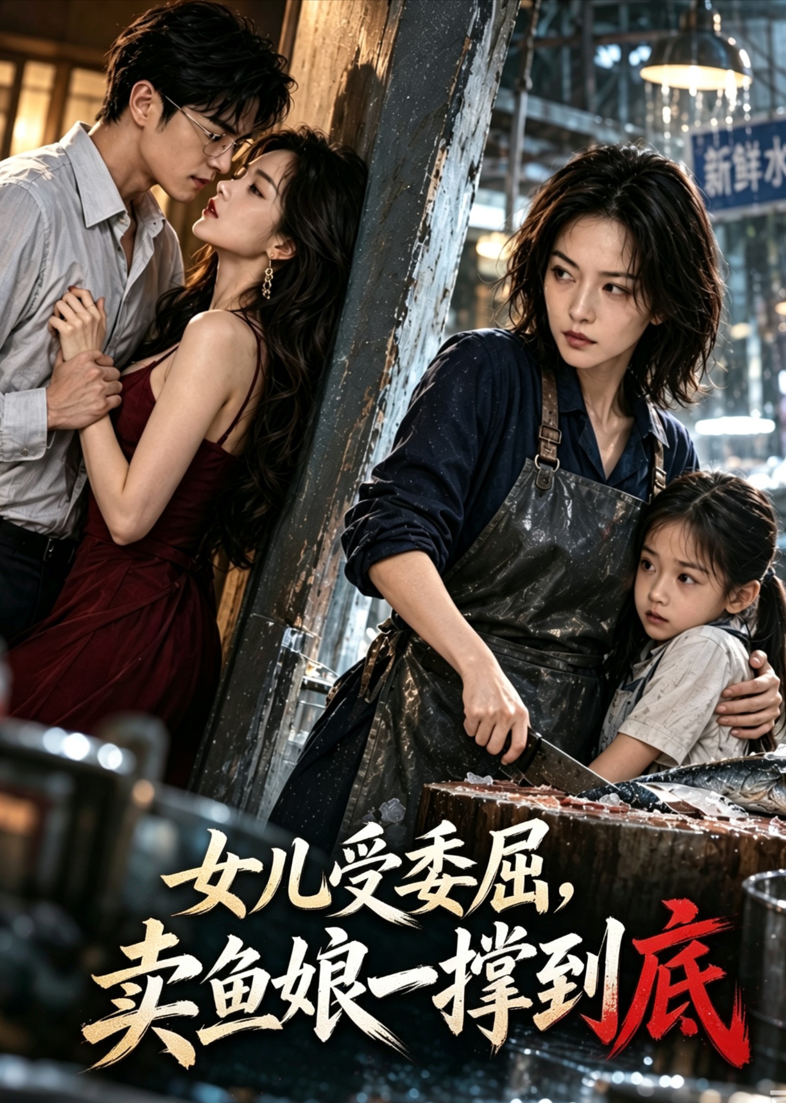 女儿受委屈，卖鱼娘一撑到底