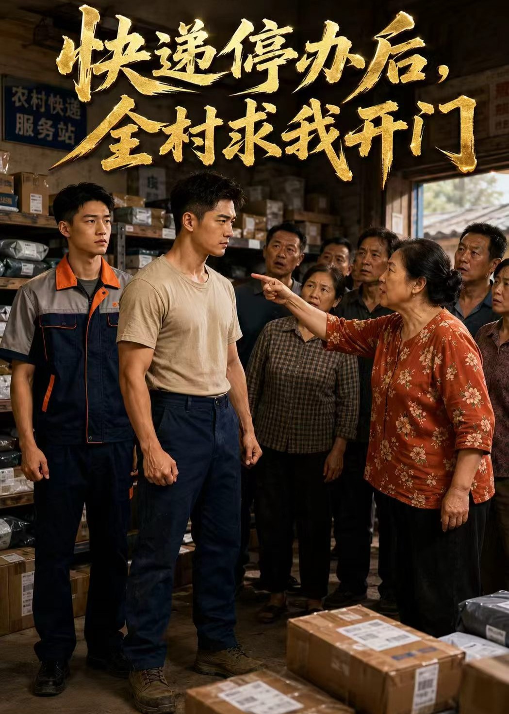 快递停办后，全村求我开门