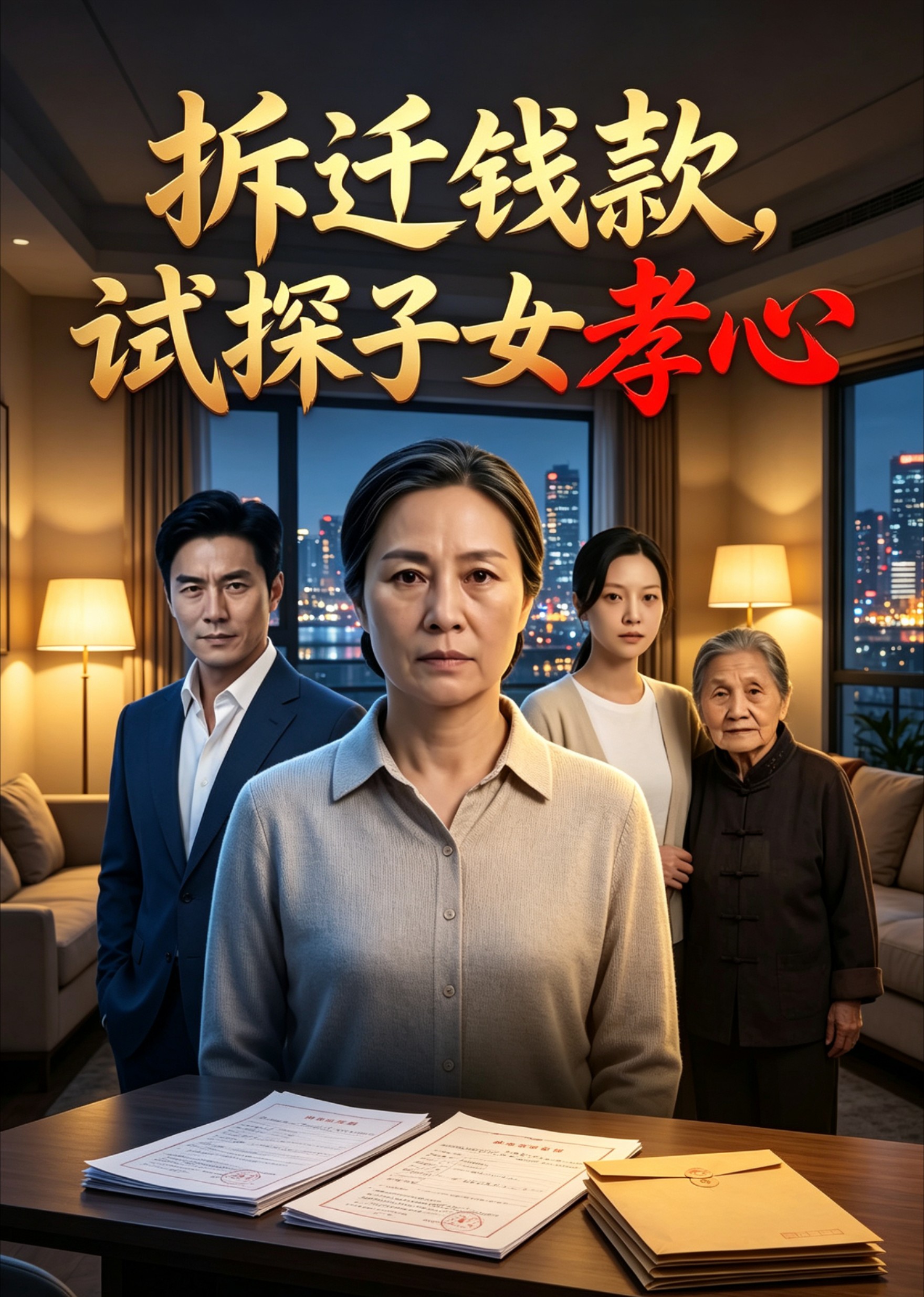 拆迁钱款，试探子女孝心封面图