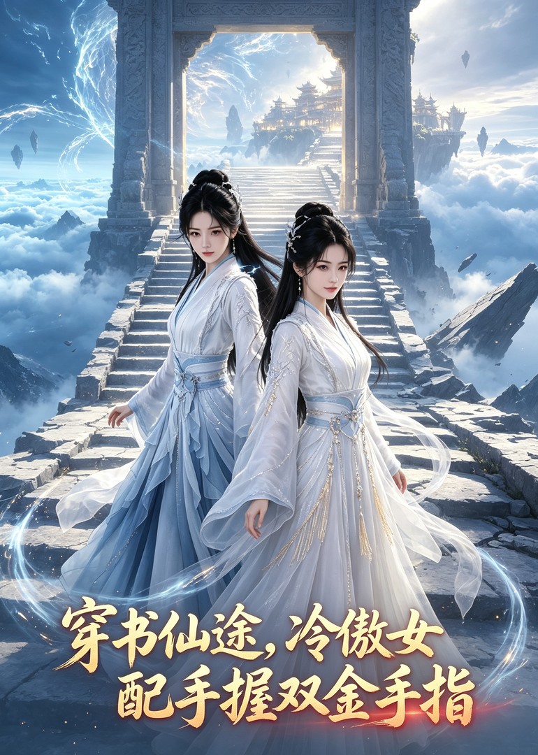 穿书仙途，冷傲女配手握双金手指封面图