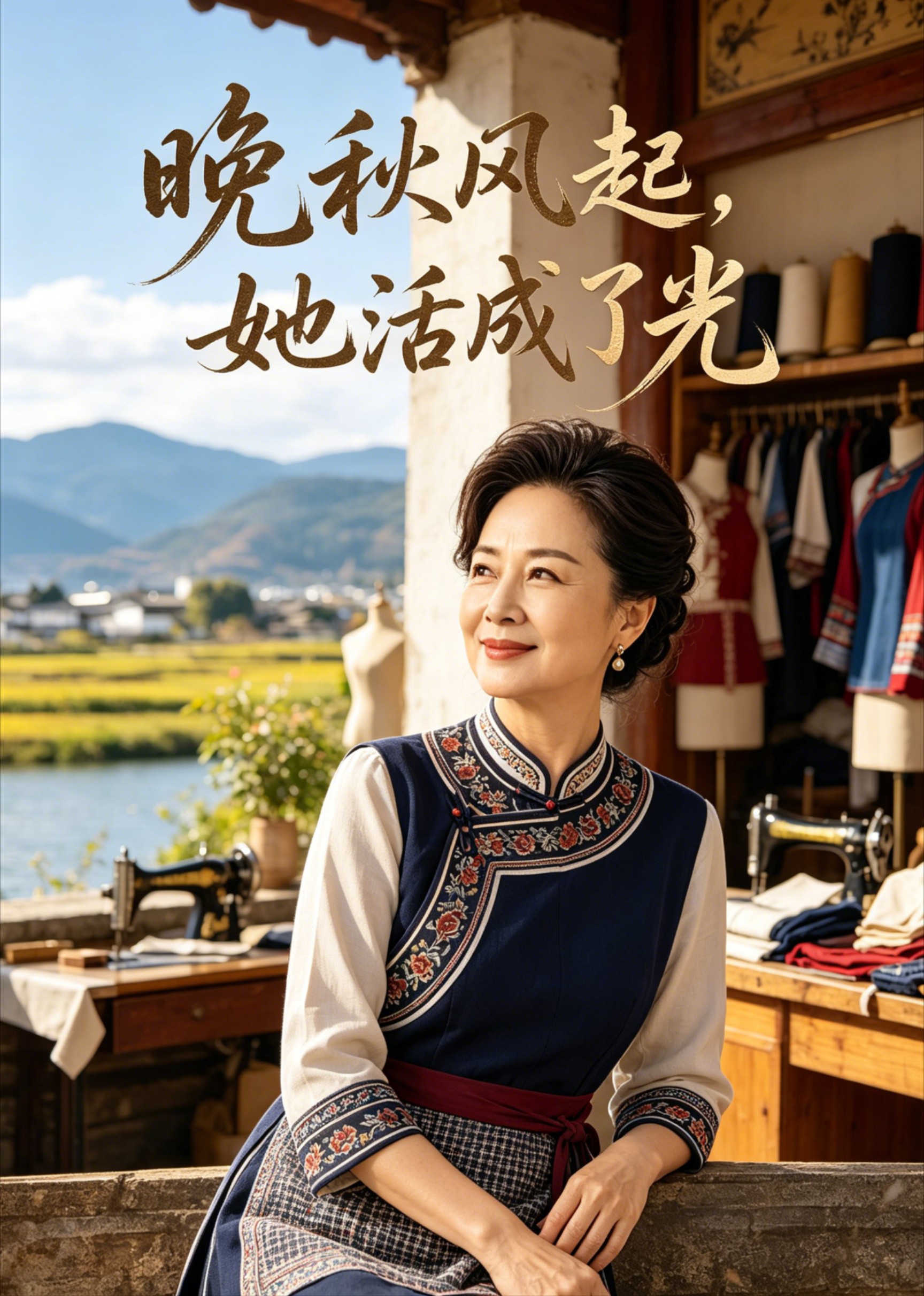 晚秋风起，她活成了光