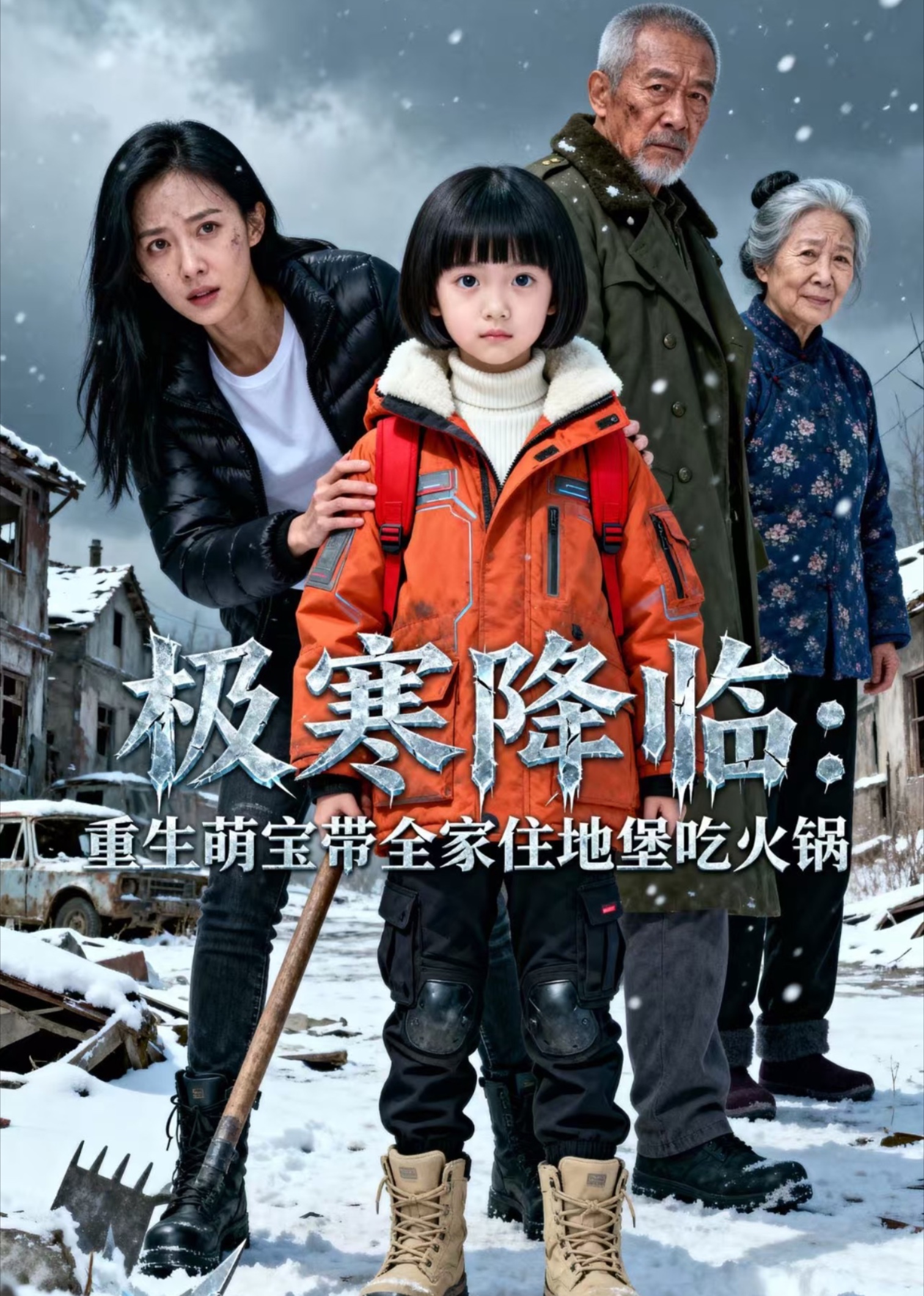 极寒降临：重生萌宝带全家住地堡吃火锅