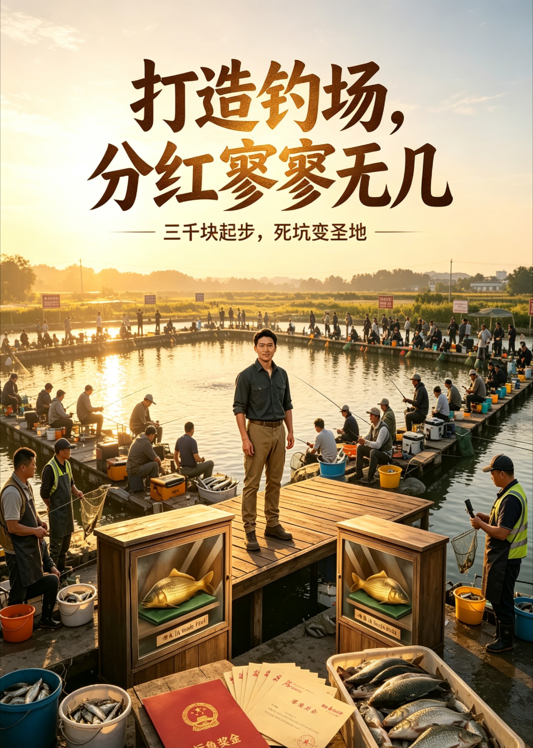 打造钓场，分红寥寥无几