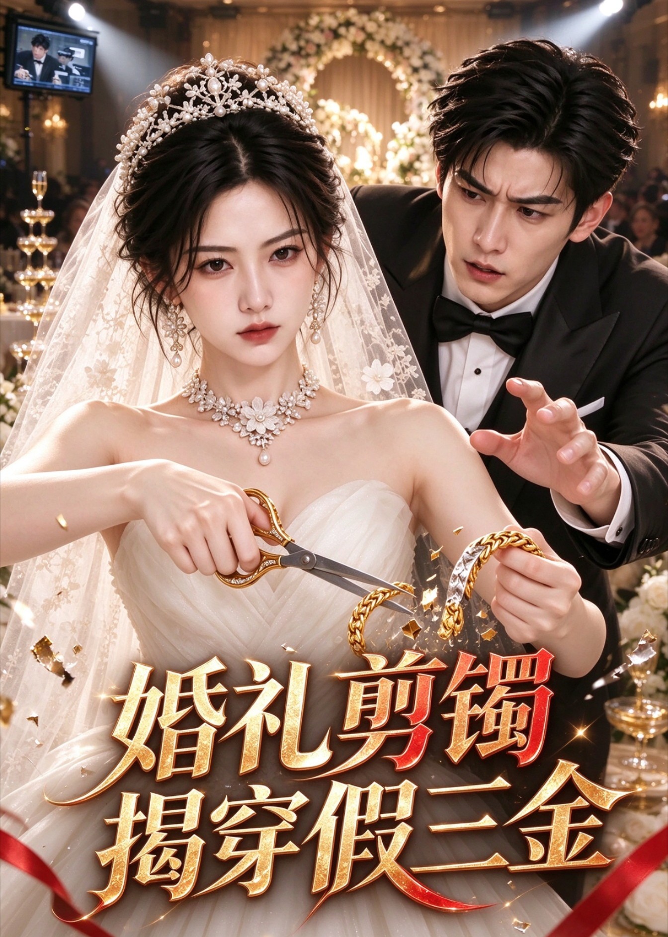 婚礼剪镯揭穿假三金封面图