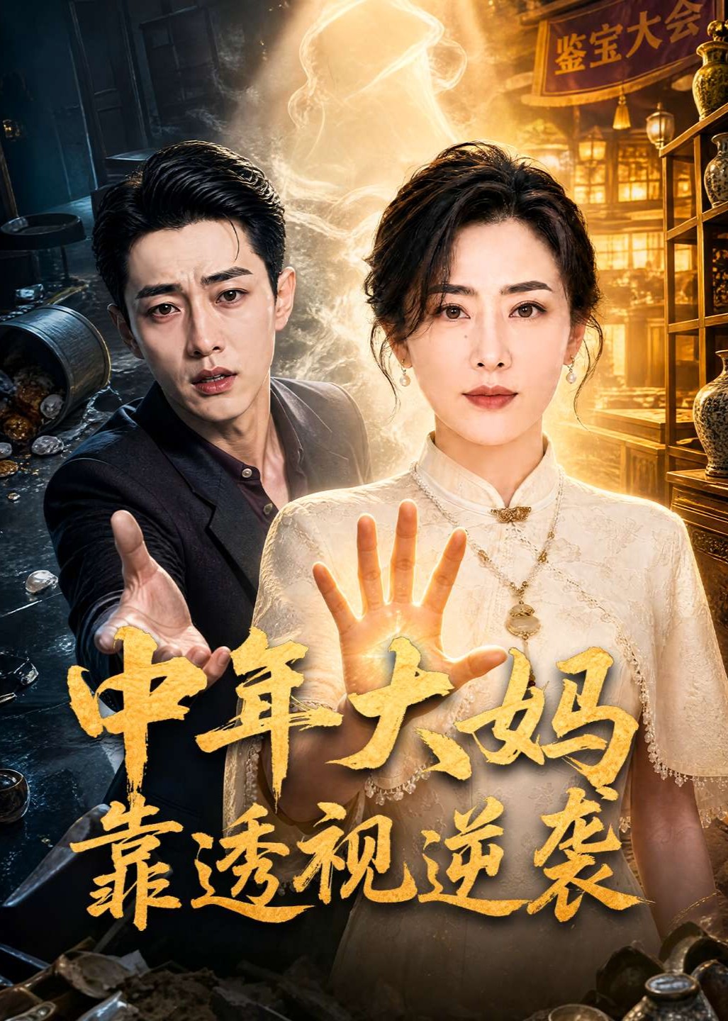 中年大妈靠透视逆袭
