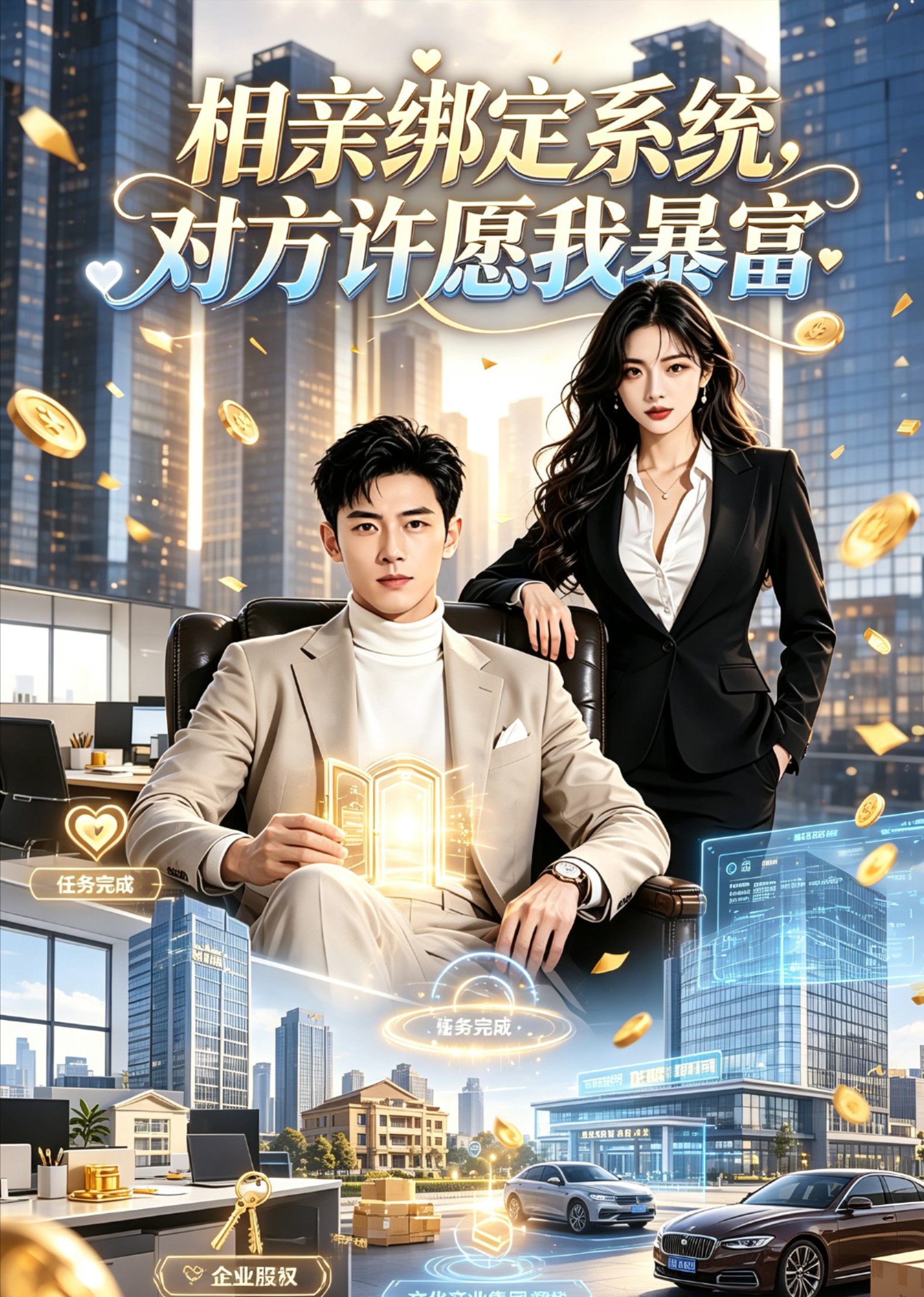 相亲绑定系统，对方许愿我暴富封面图
