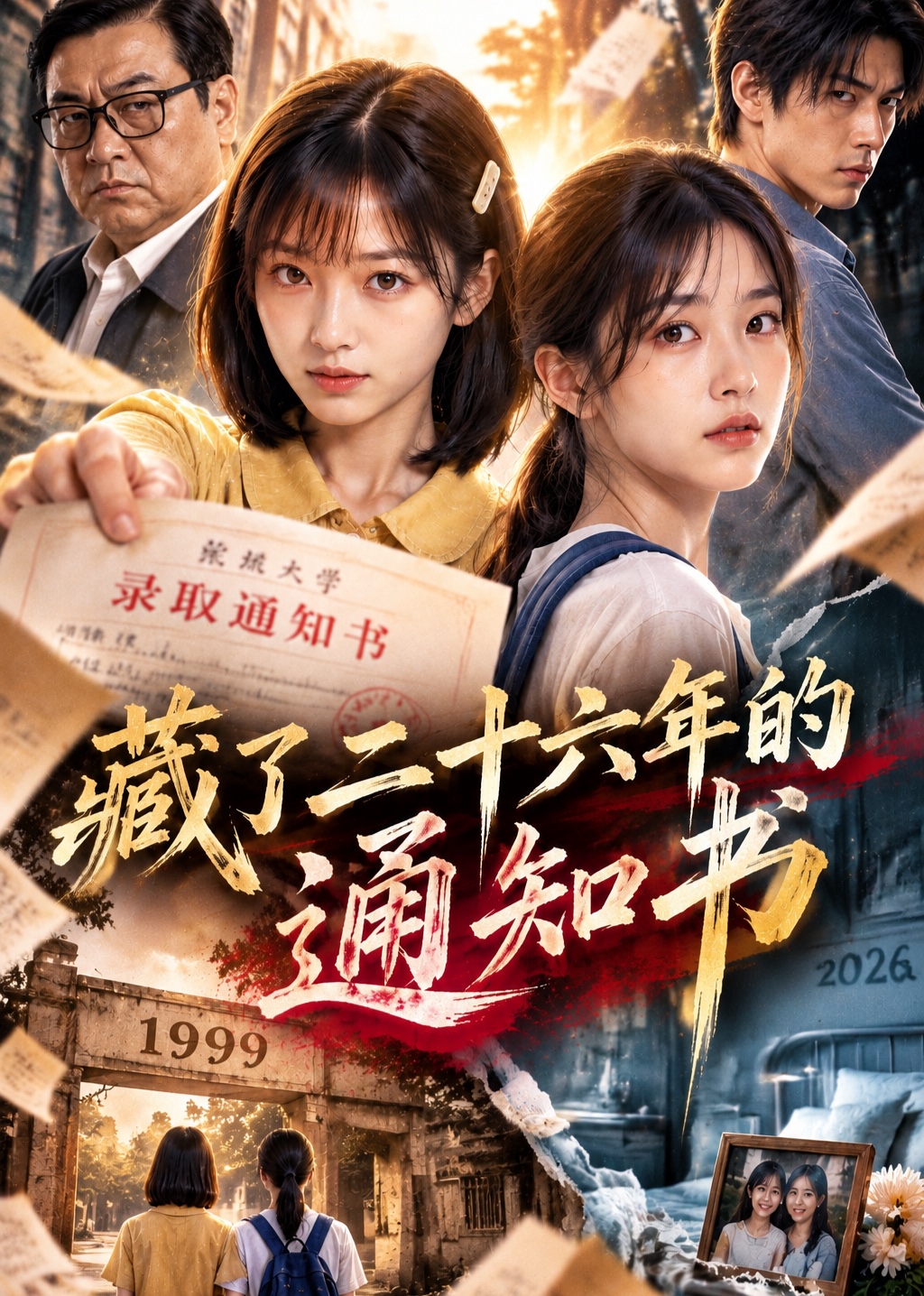 藏了二十六年的通知书封面图