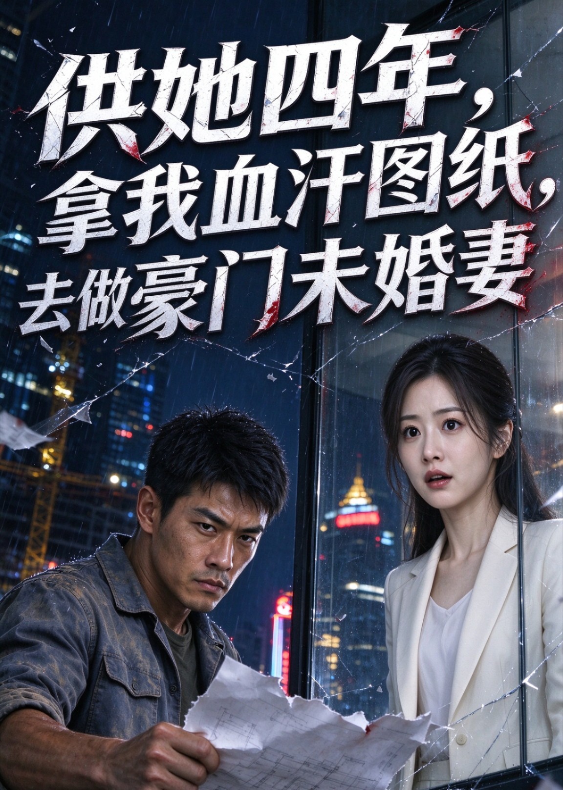 供她四年，拿我血汗图纸，去做豪门未婚妻封面图