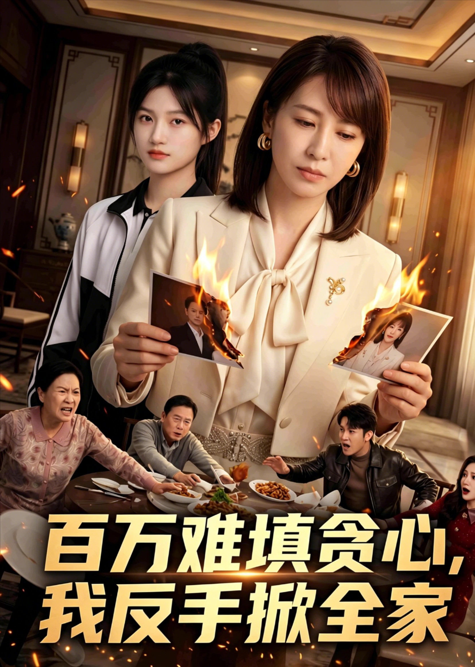 百万难填贪心，我反手掀全家