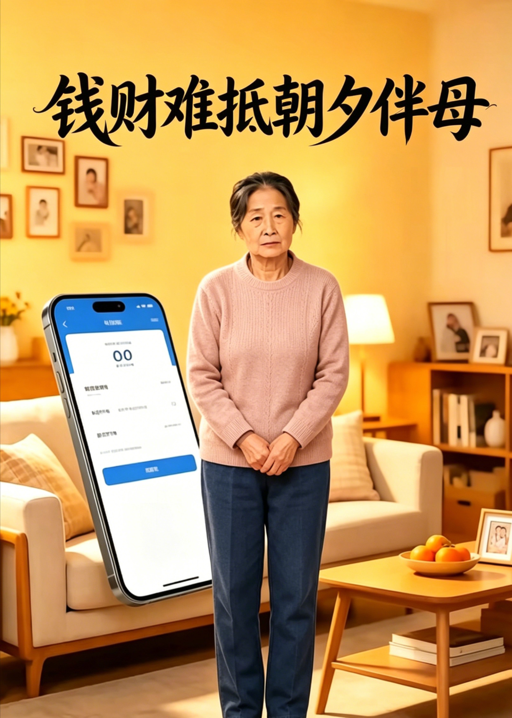 钱财难抵朝夕伴母