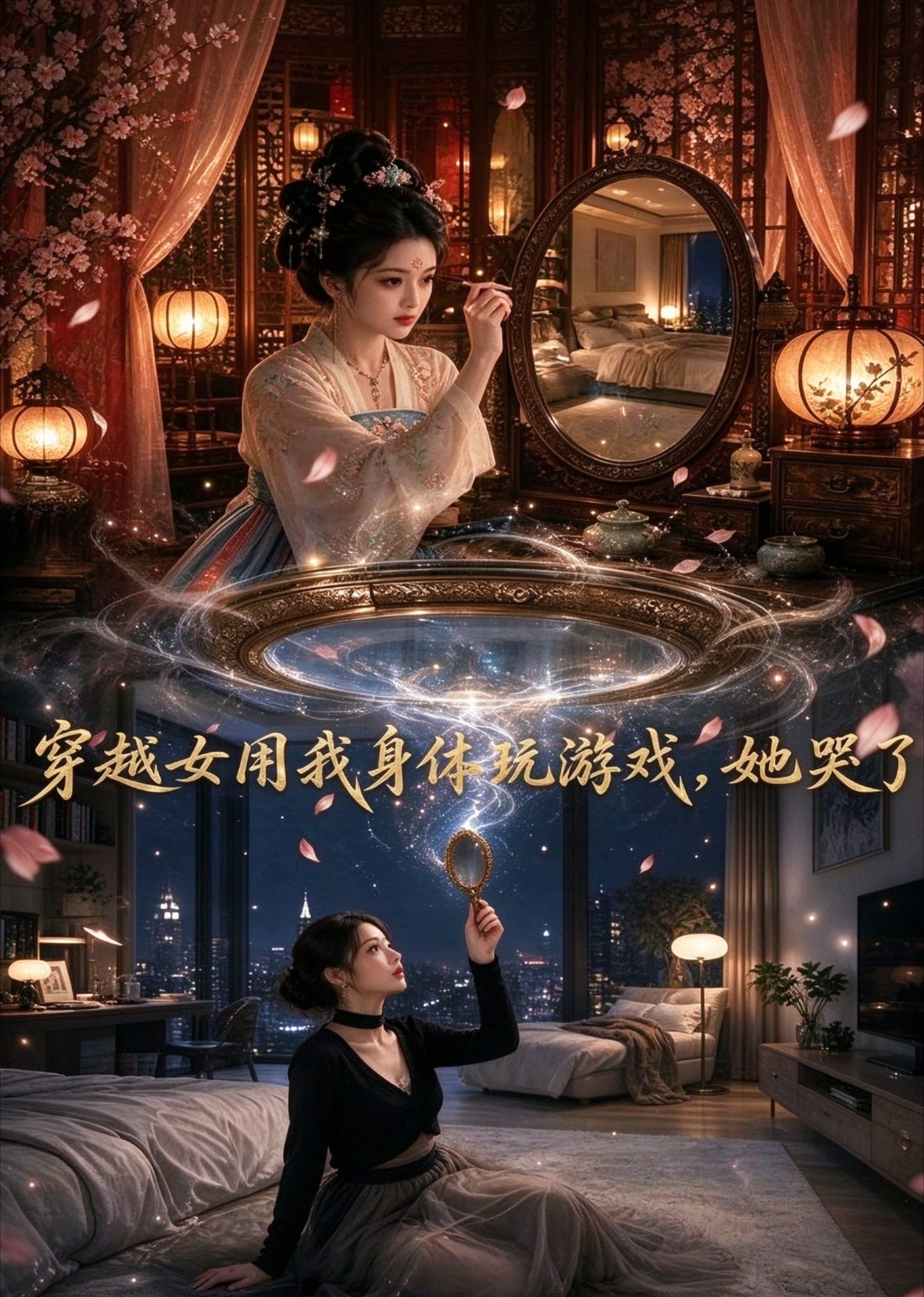 穿越女用我身体玩游戏，她哭了封面图